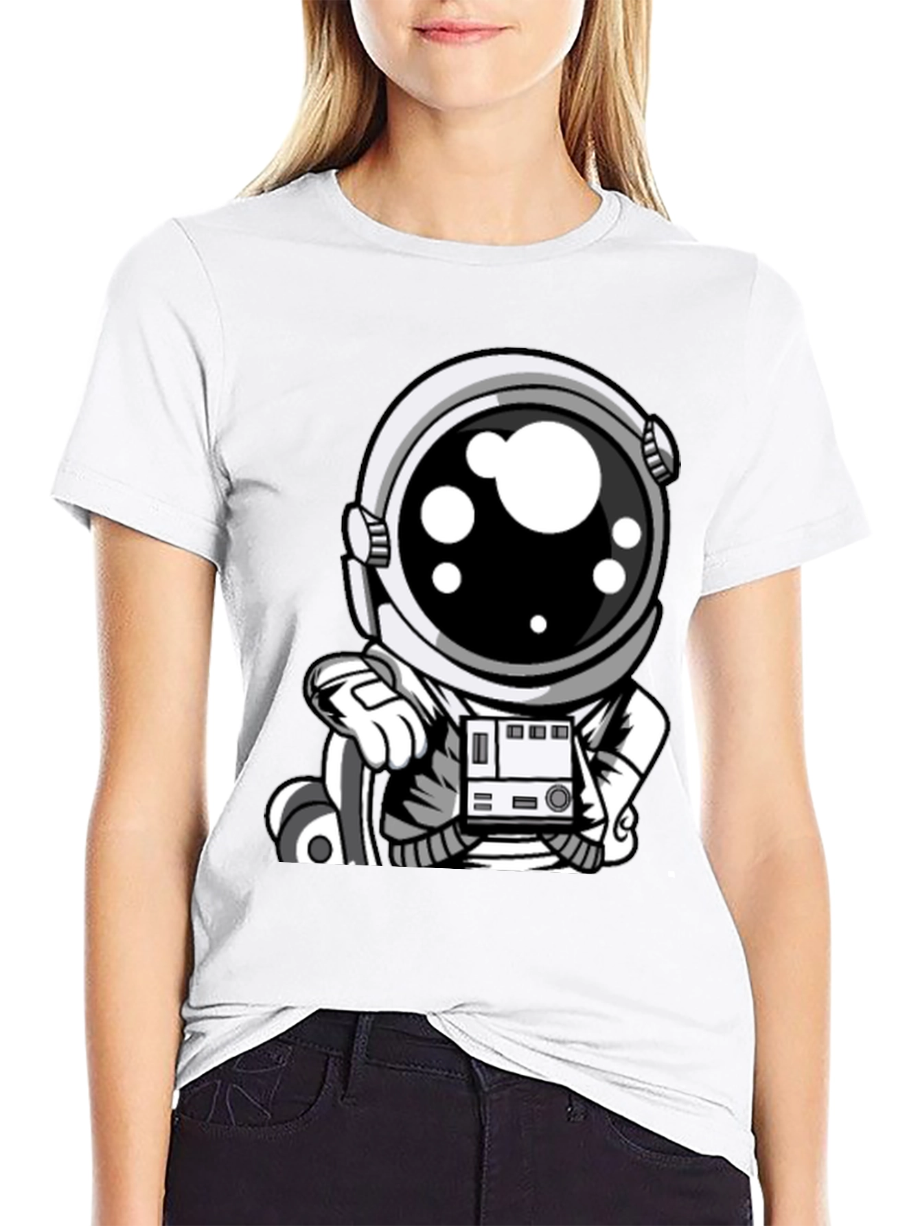 Astronaut Graphic Tee - Cool Space Design