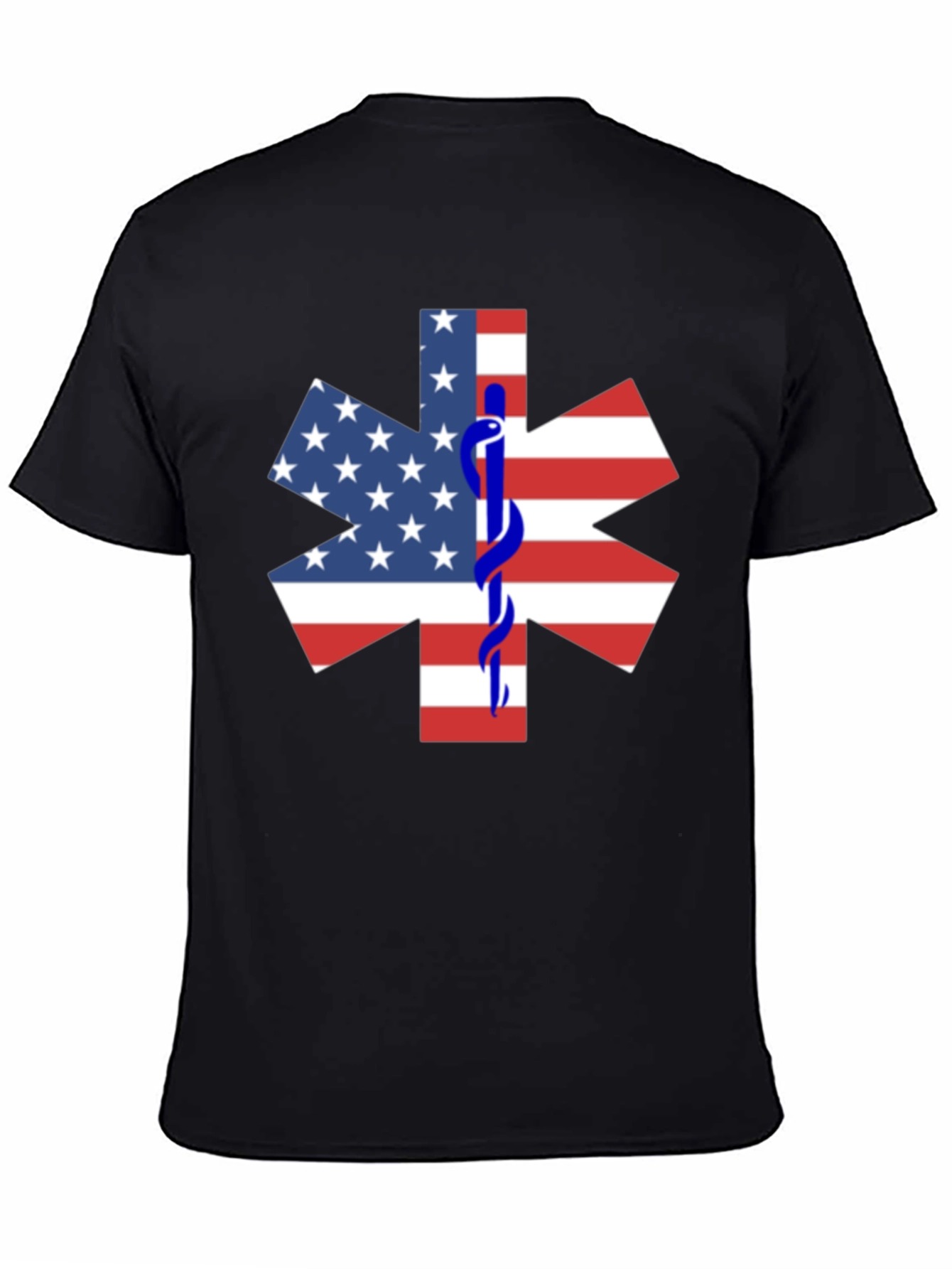 American Flag Star of Life EMT T-Shirt