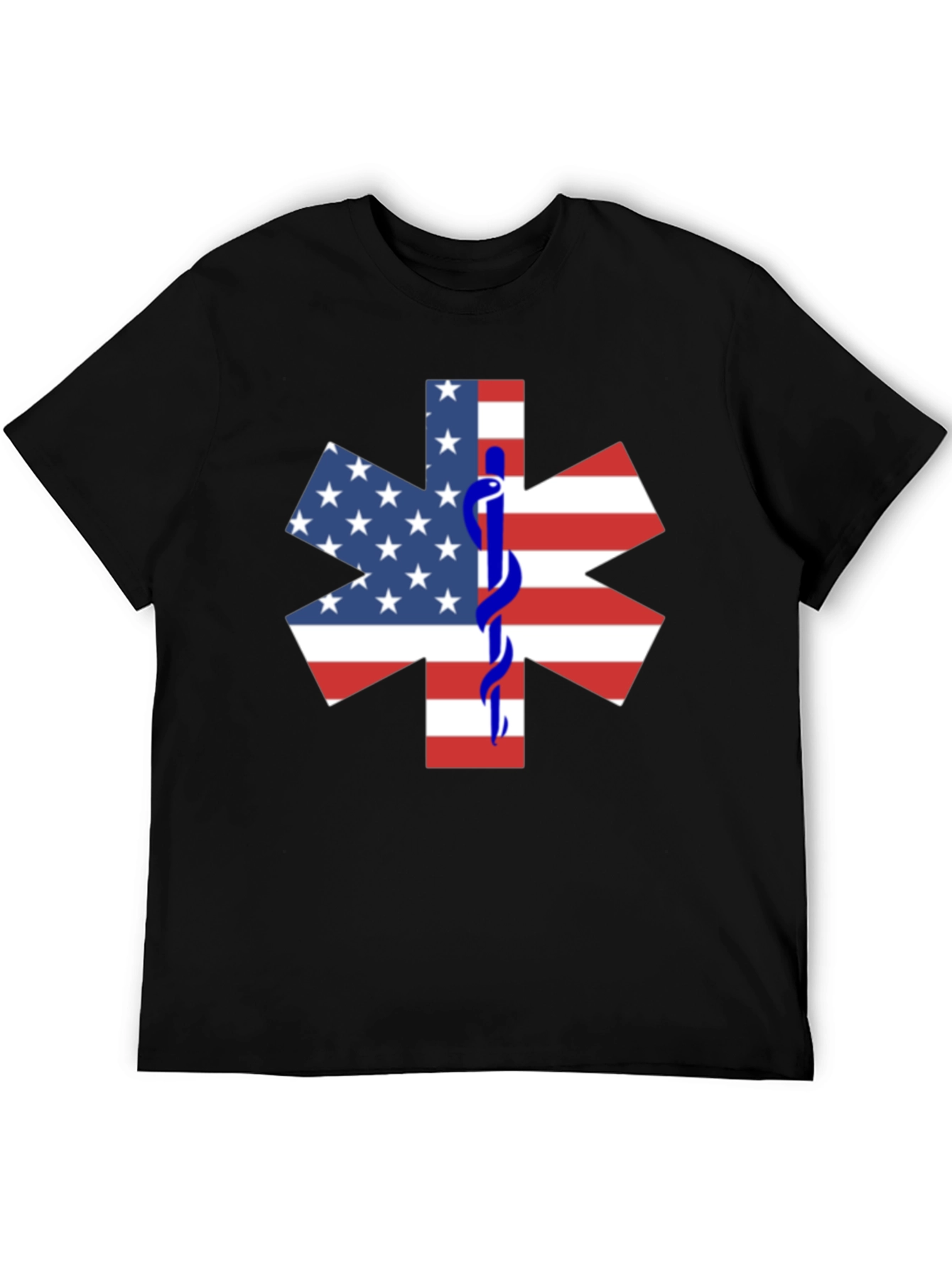 American Flag Star of Life EMT T-Shirt