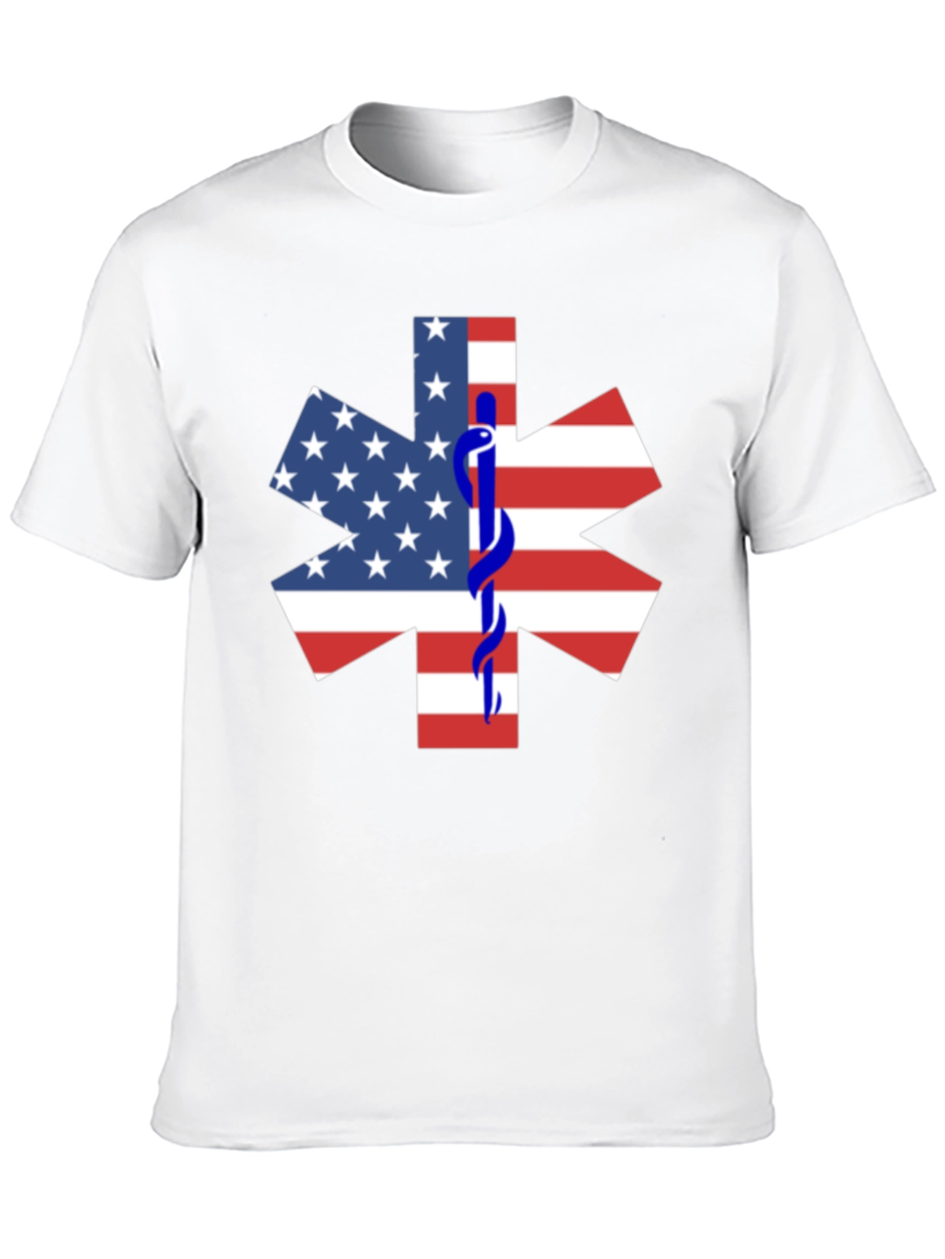 American Flag Star of Life EMT T-Shirt