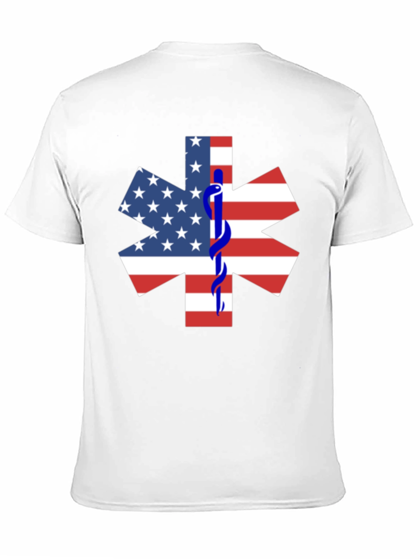American Flag Star of Life EMT T-Shirt