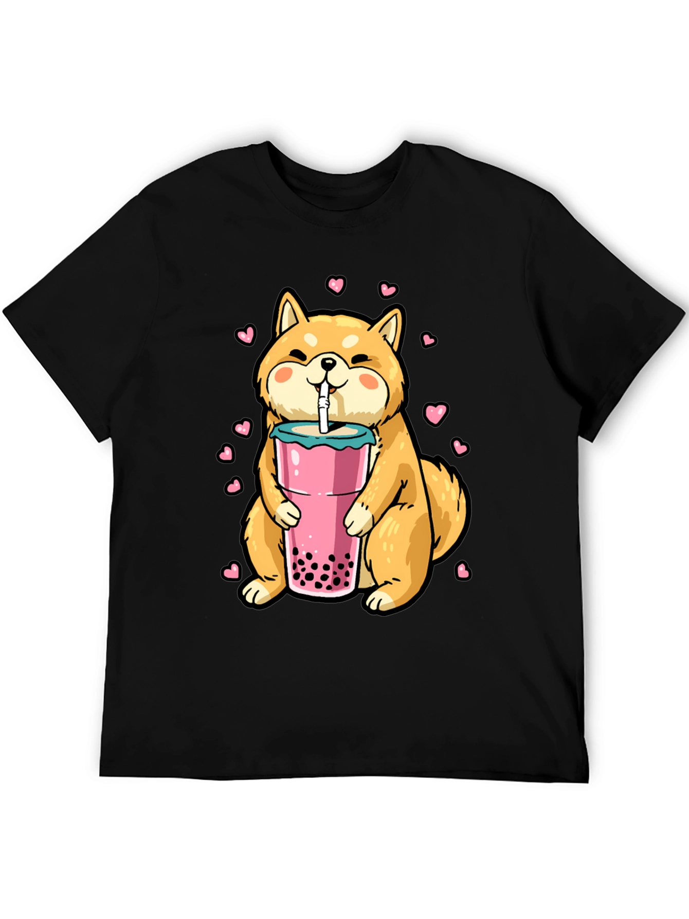 Shiba Inu Boba Tea Graphic Tee