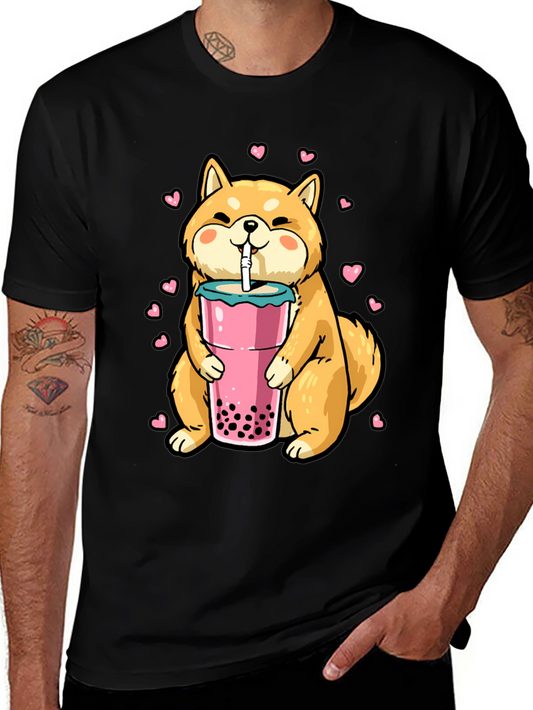 Shiba Inu Boba Tea Graphic Tee