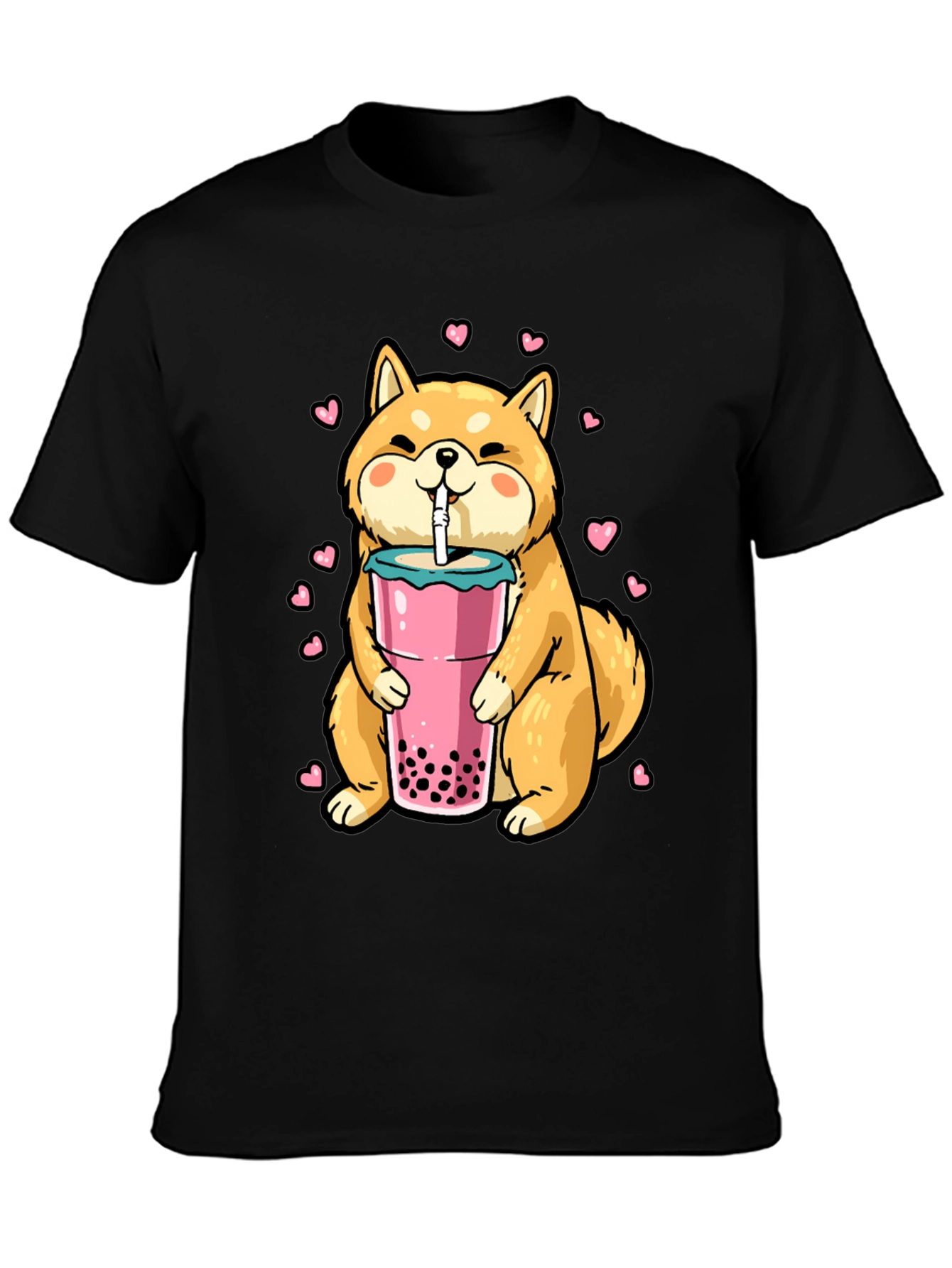 Shiba Inu Boba Tea Graphic Tee