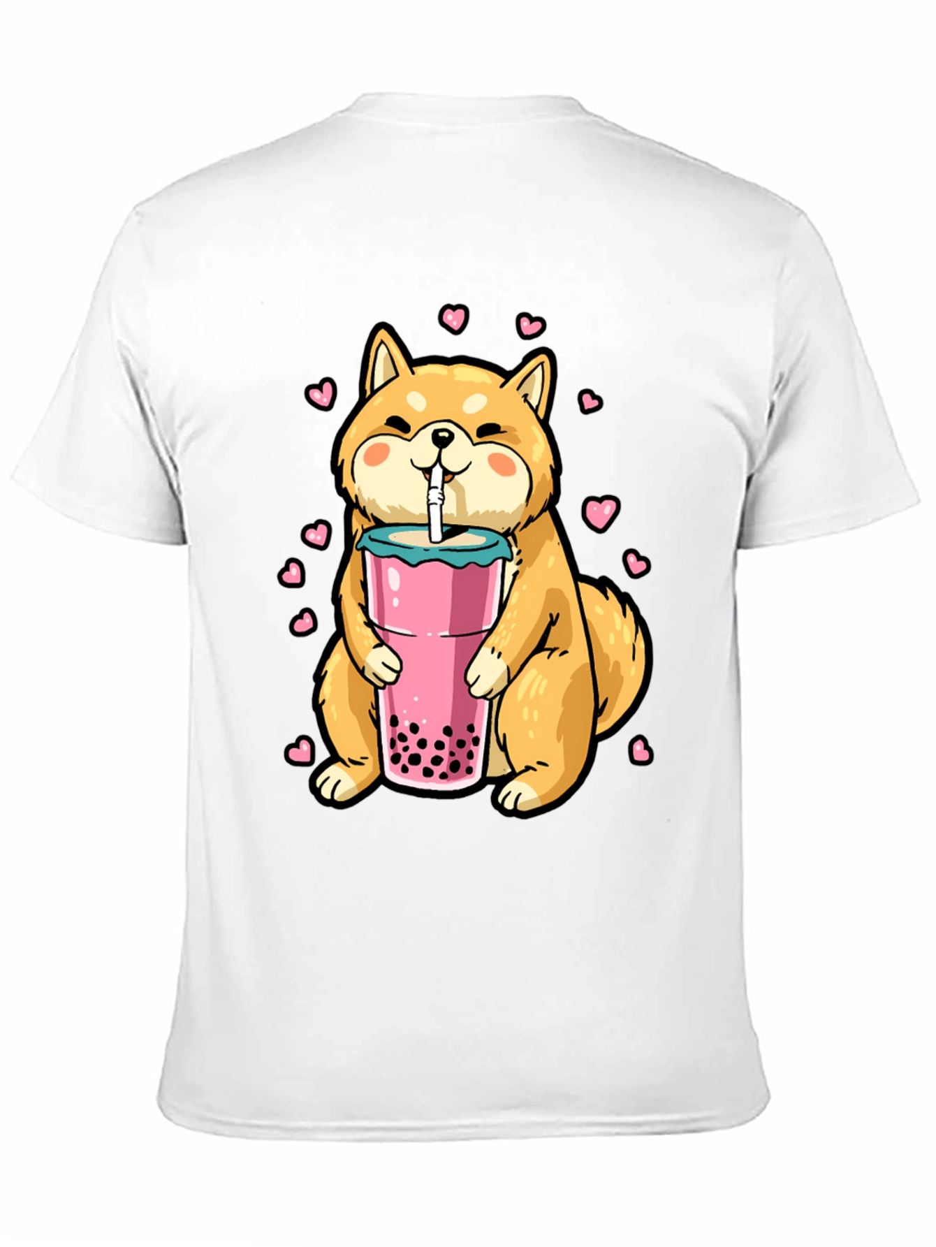 Shiba Inu Boba Tea Graphic Tee