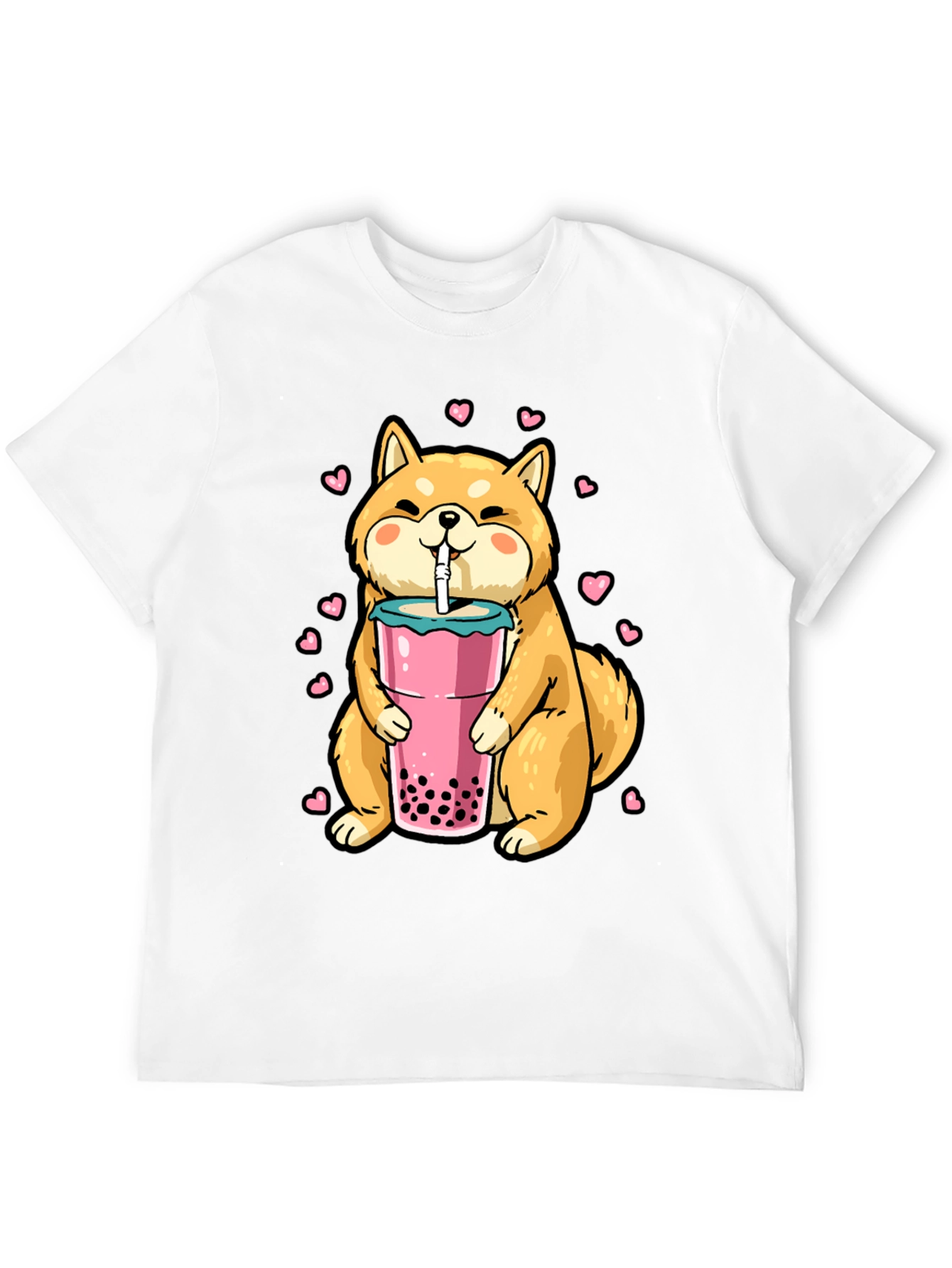 Shiba Inu Boba Tea Graphic Tee