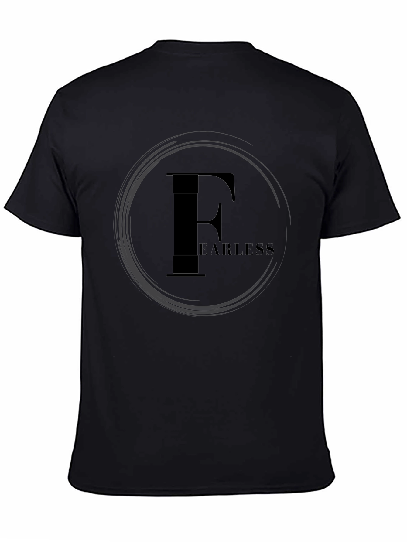Fearless Graphic Print Black T-Shirt