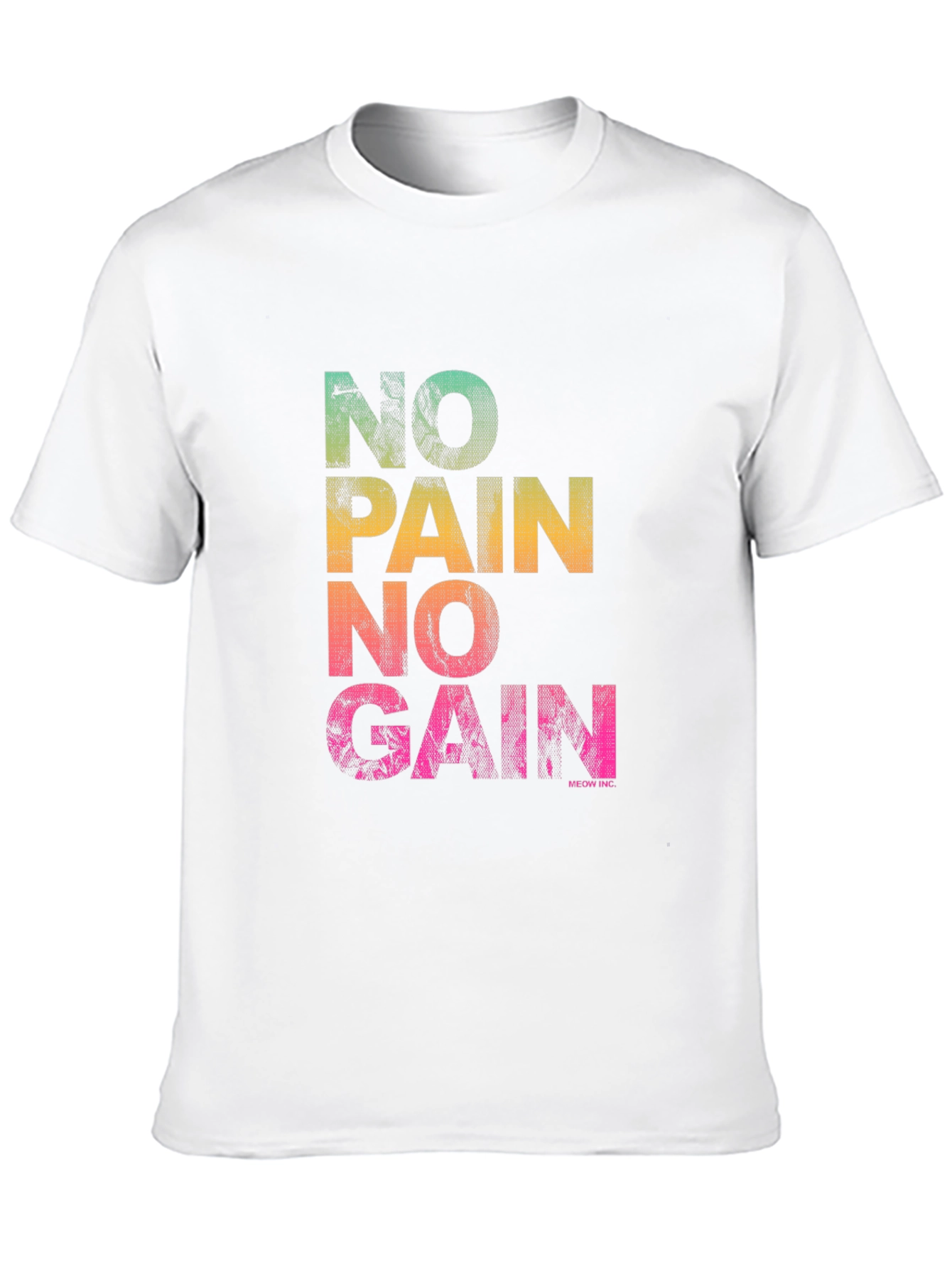 No Pain No Gain Graphic T-Shirt - Black