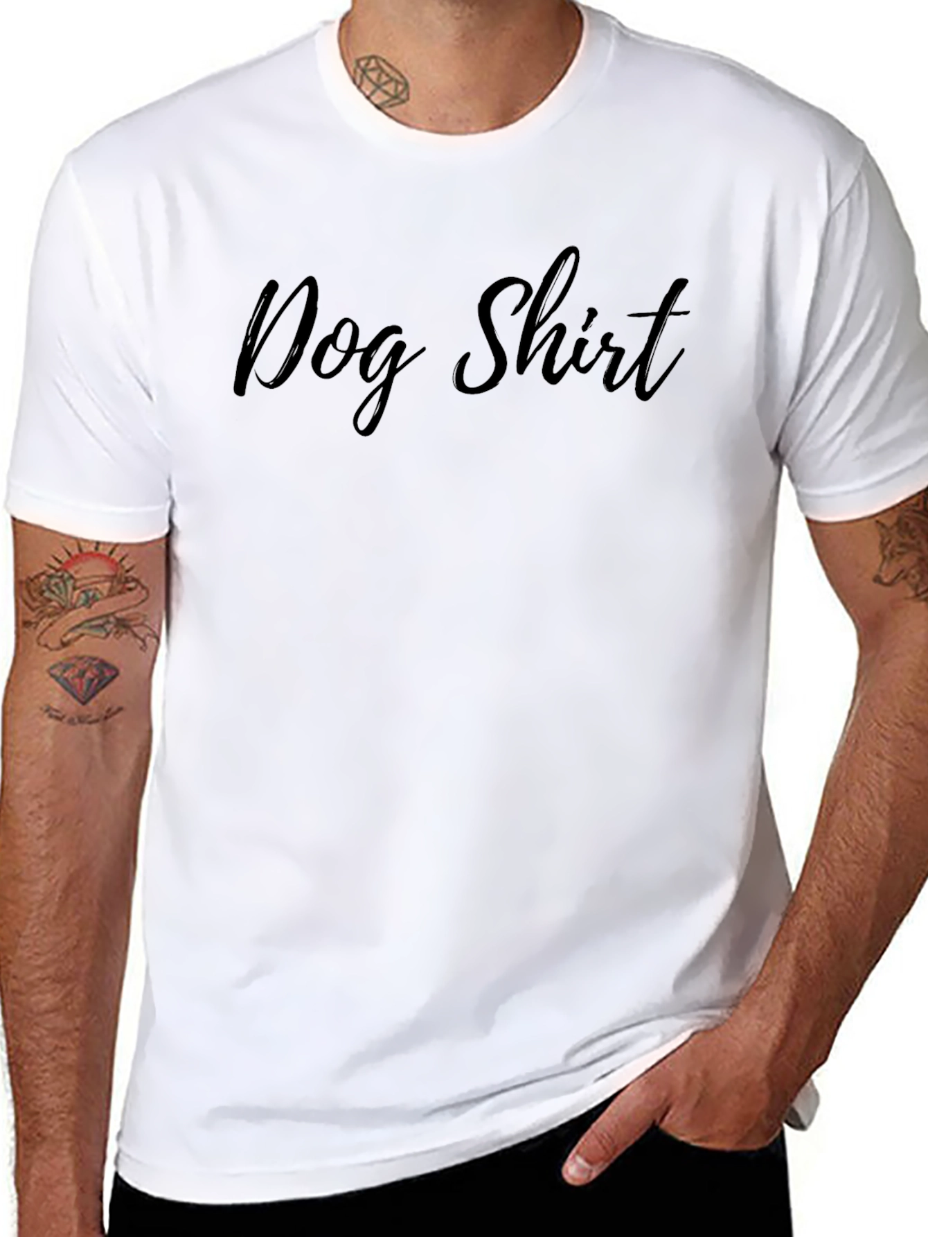 Dog Shirt Graphic Tee - Black