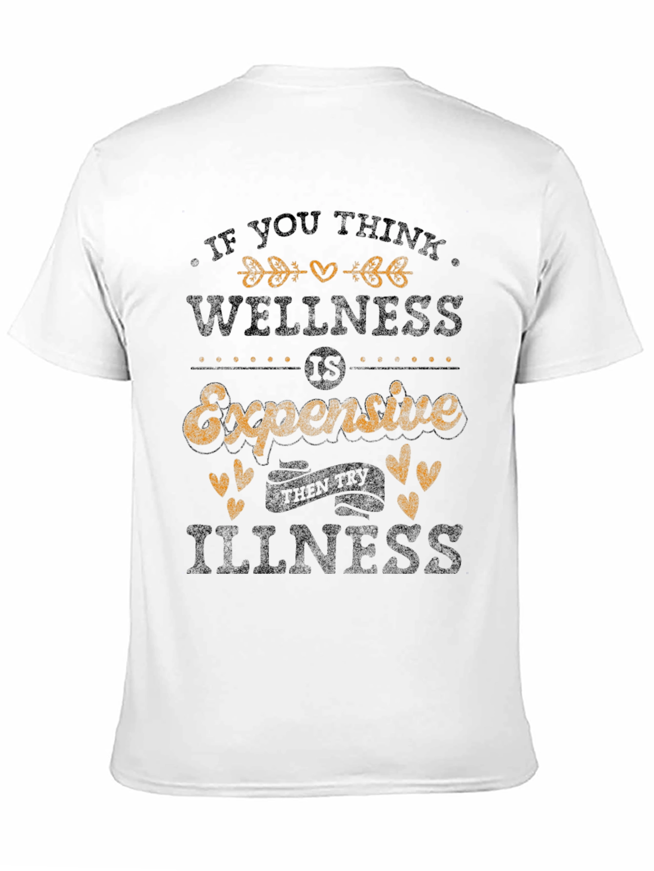 Wellness Expensive Quote Graphic Tee - Black
