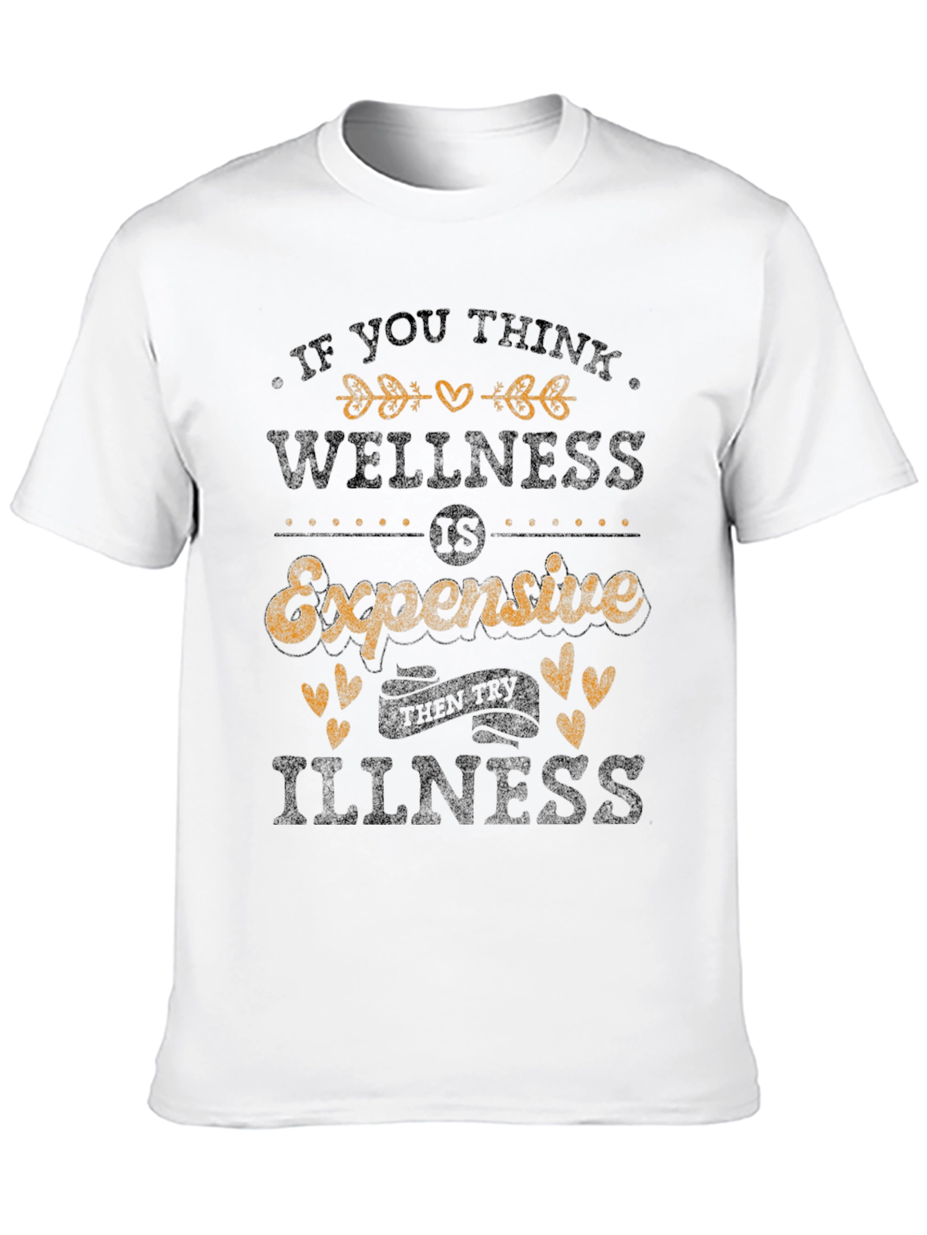 Wellness Expensive Quote Graphic Tee - Black