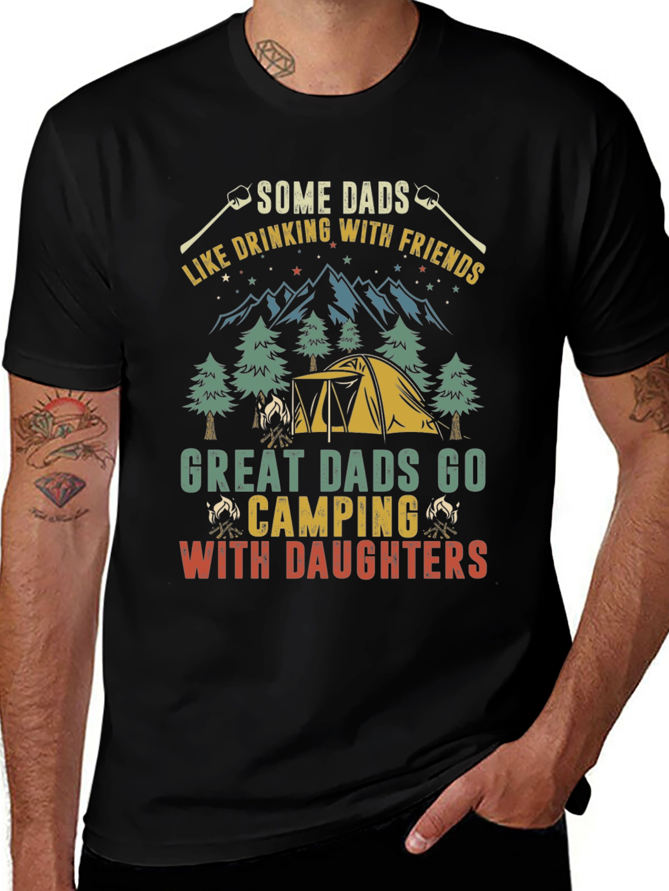 Camping Dads T-Shirt - Perfect Fathers Day Gift