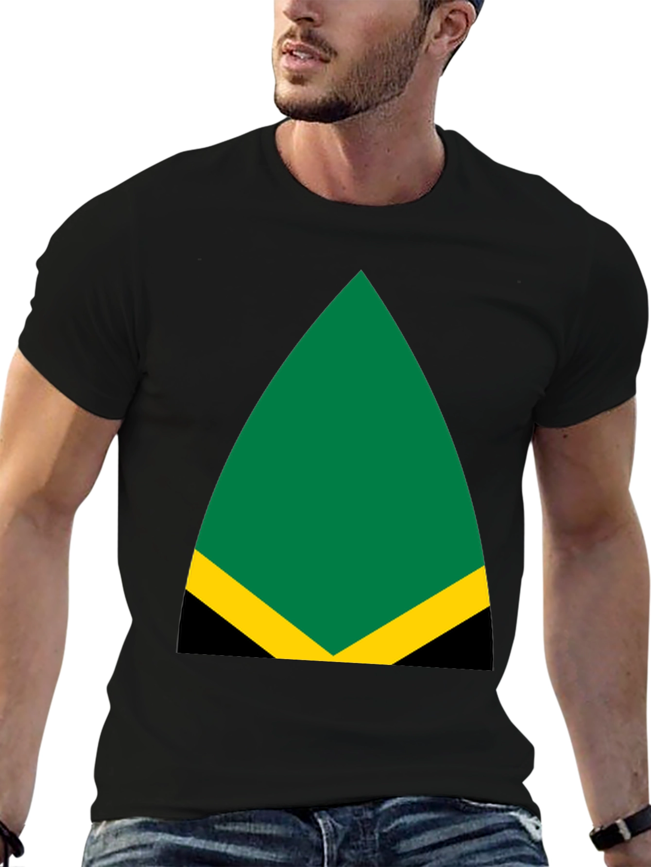 Jamaica Flag Inspired Graphic Tee