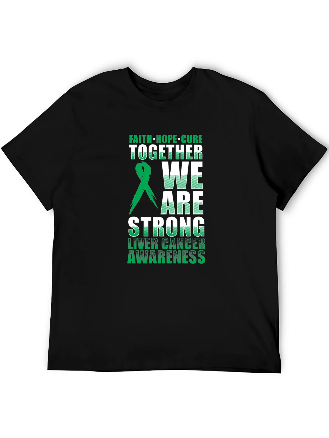 Liver Cancer Awareness T-Shirt - Faith Hope Cure