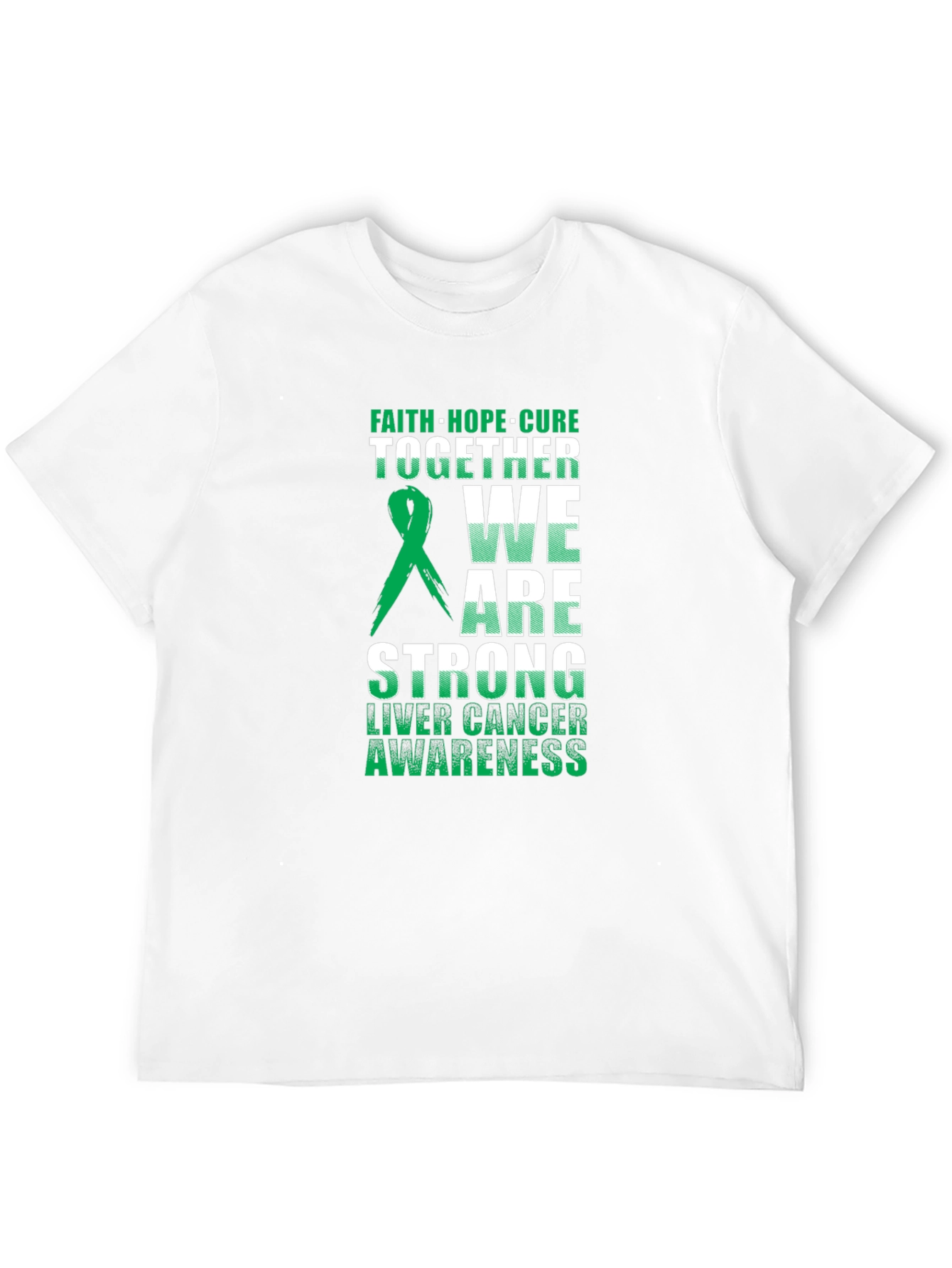 Liver Cancer Awareness T-Shirt - Faith Hope Cure