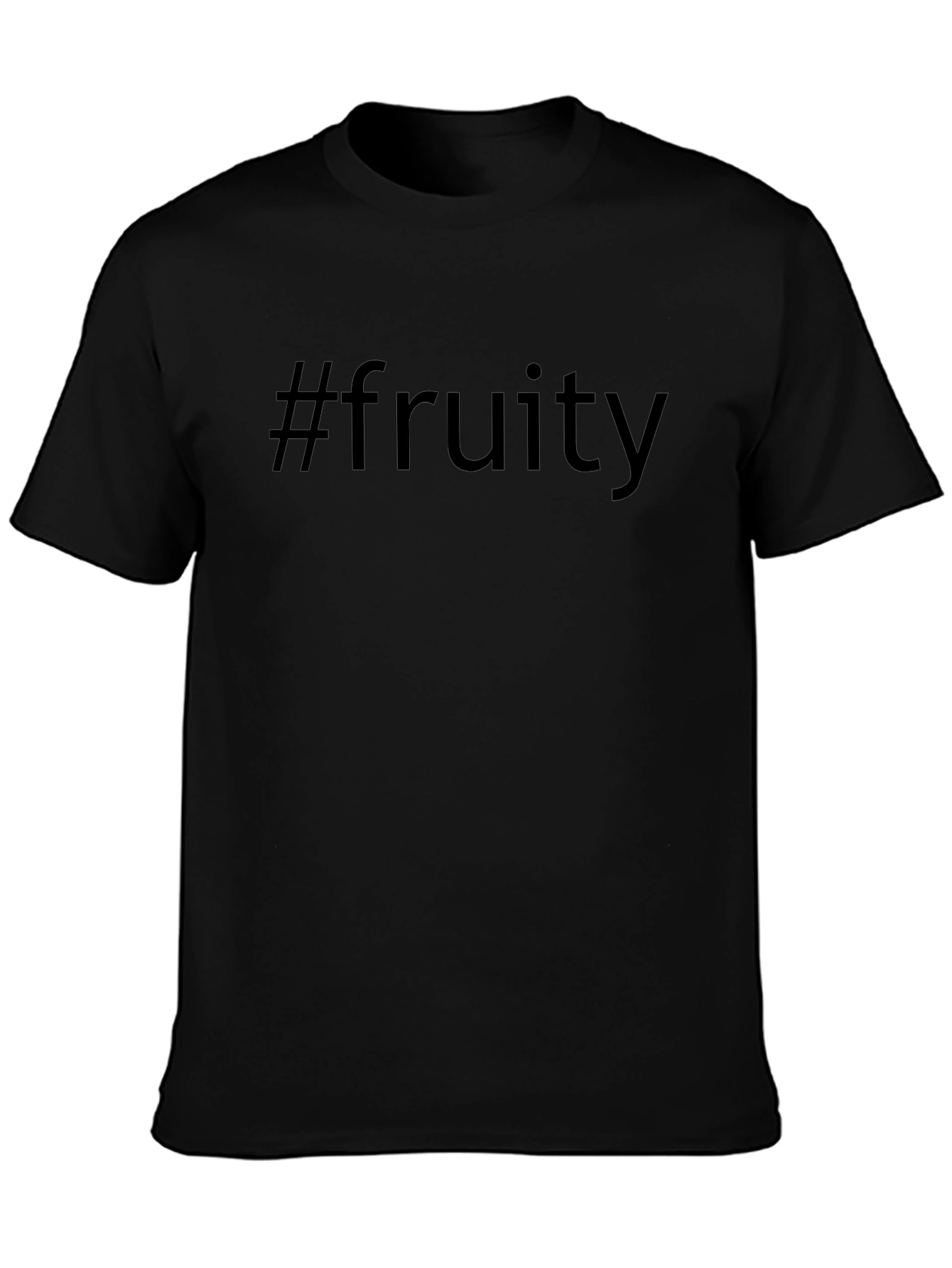#fruity Black T-Shirt - Casual Style Tee