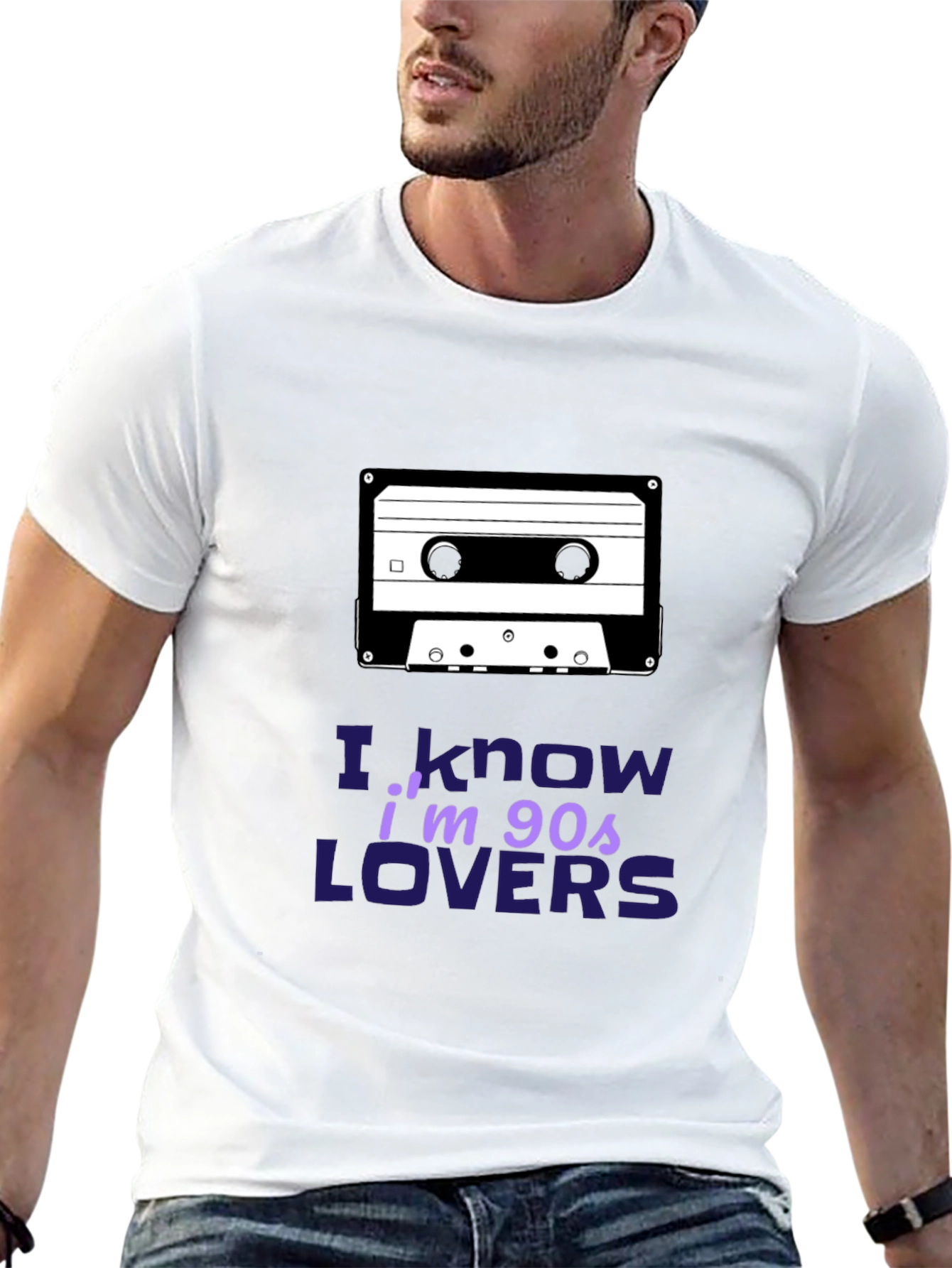 I Know Im 90s Lovers Cassette Tape Black T-Shirt