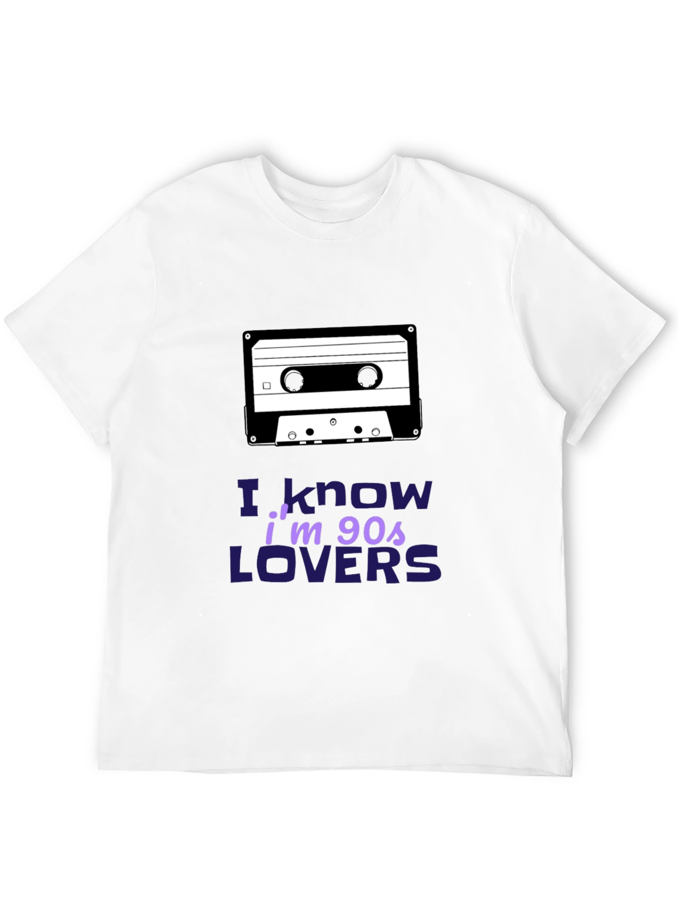 I Know Im 90s Lovers Cassette Tape Black T-Shirt