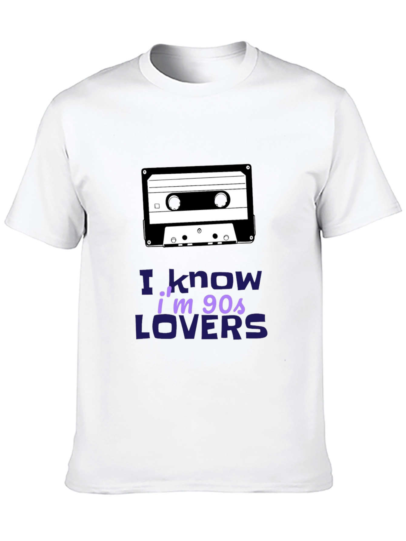 I Know Im 90s Lovers Cassette Tape Black T-Shirt