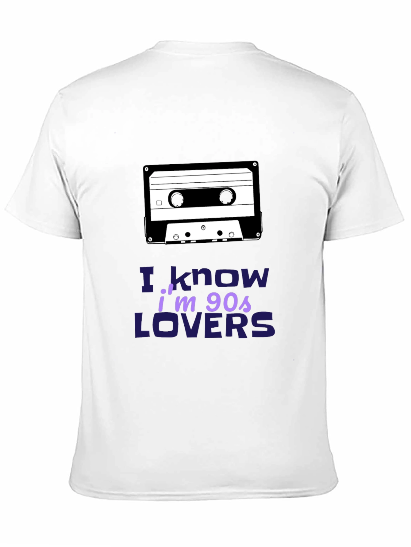 I Know Im 90s Lovers Cassette Tape Black T-Shirt