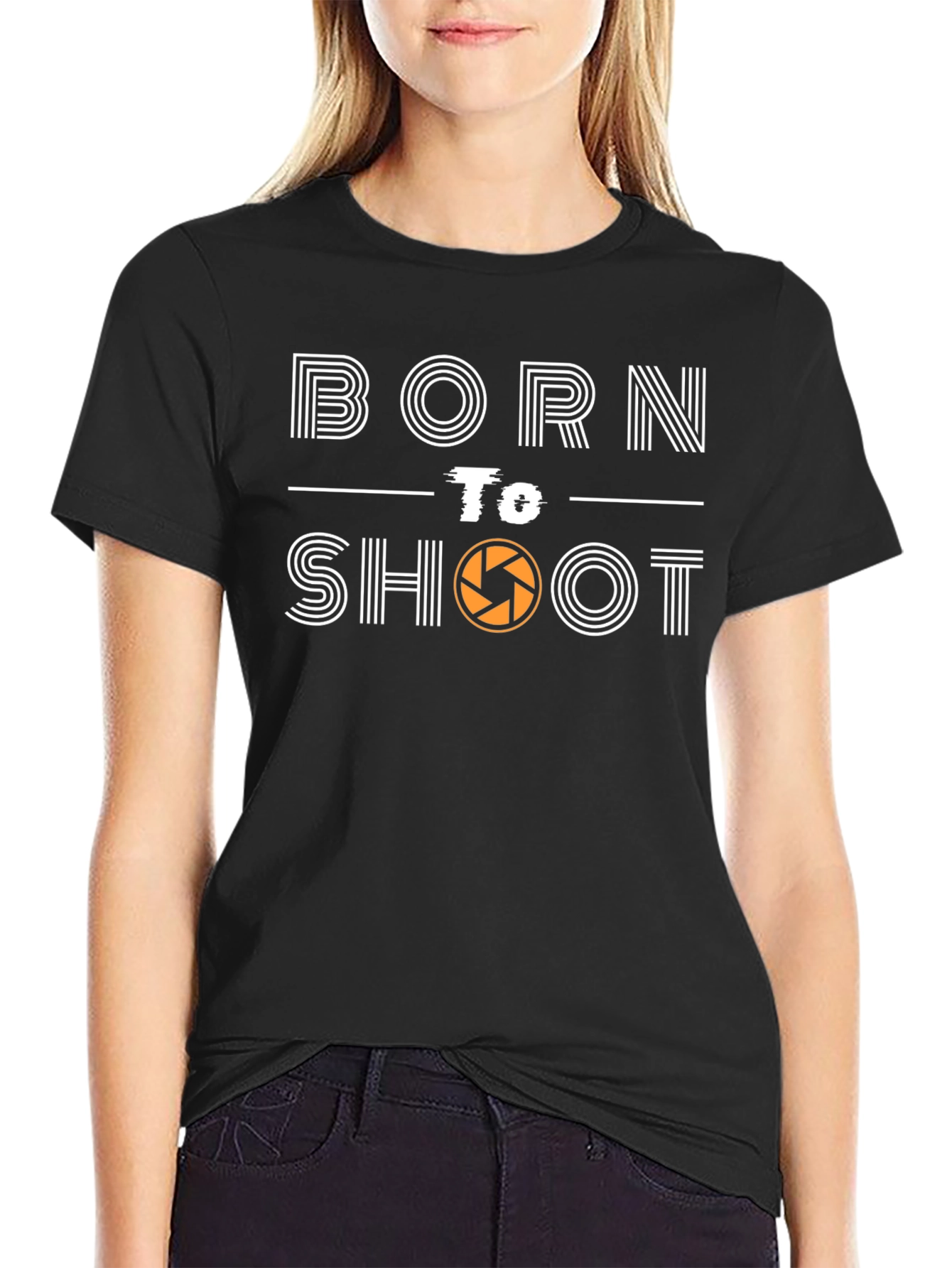 Born to Shoot Black Graphic Tee