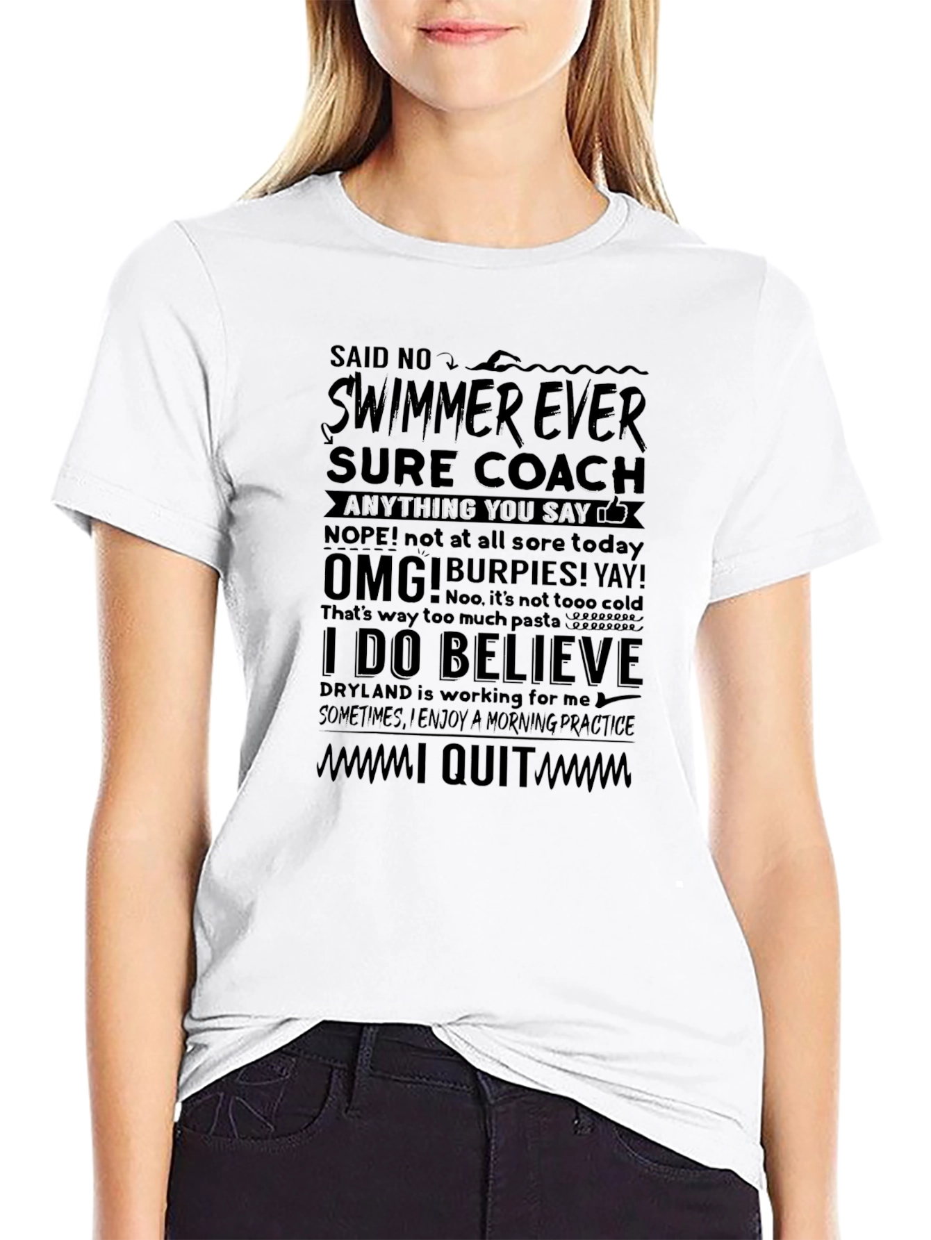 Funny Swimmer T-Shirt - I Quit