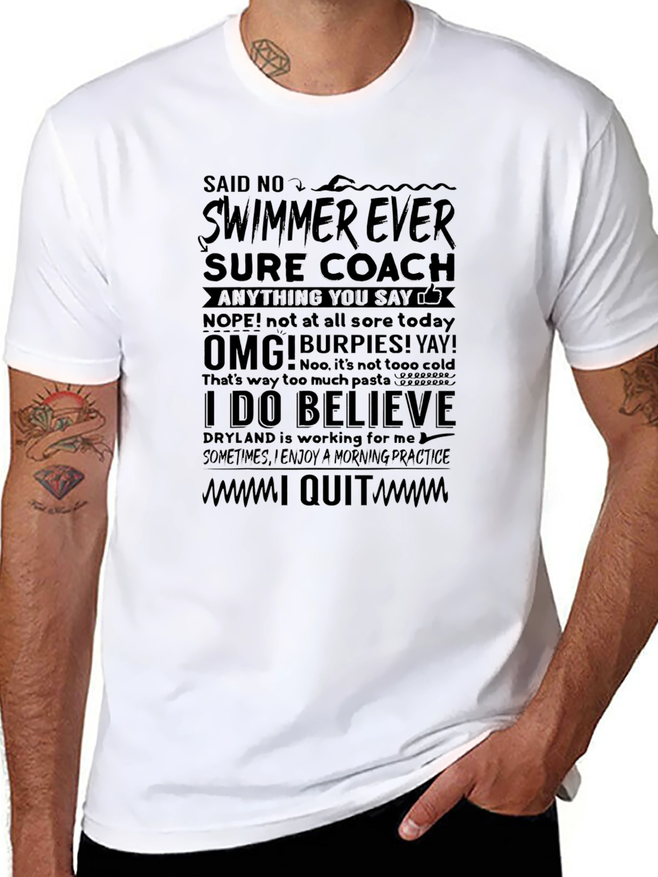 Funny Swimmer T-Shirt - I Quit