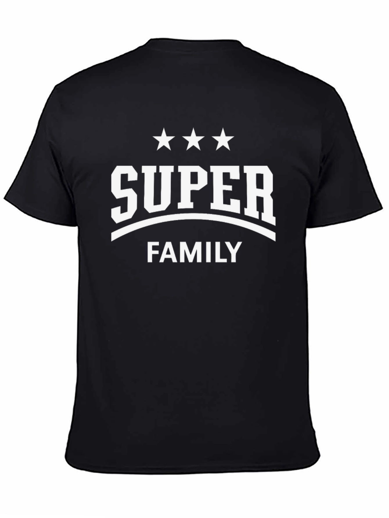 Super Family T-Shirt - Black Cotton Tee