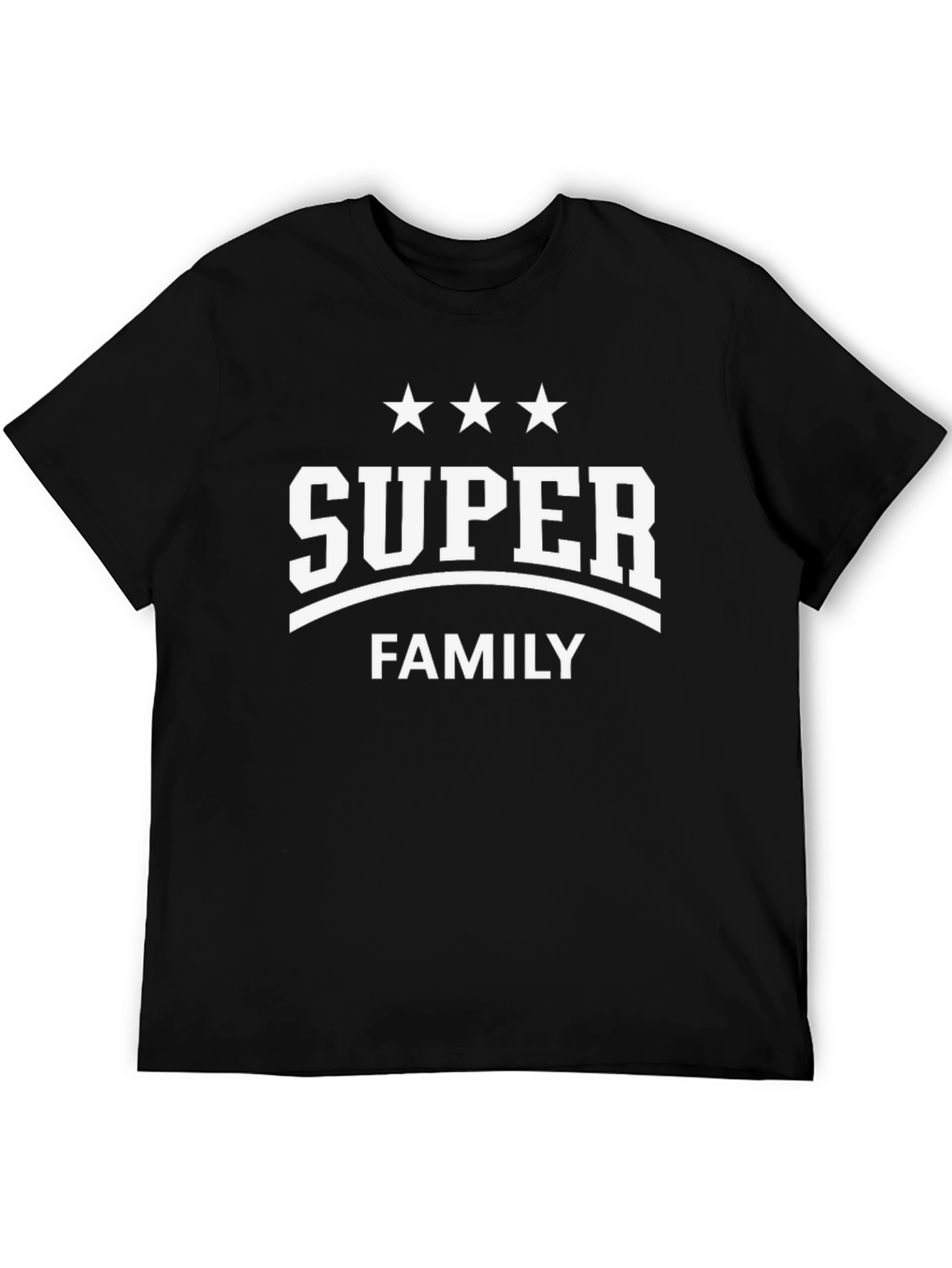 Super Family T-Shirt - Black Cotton Tee