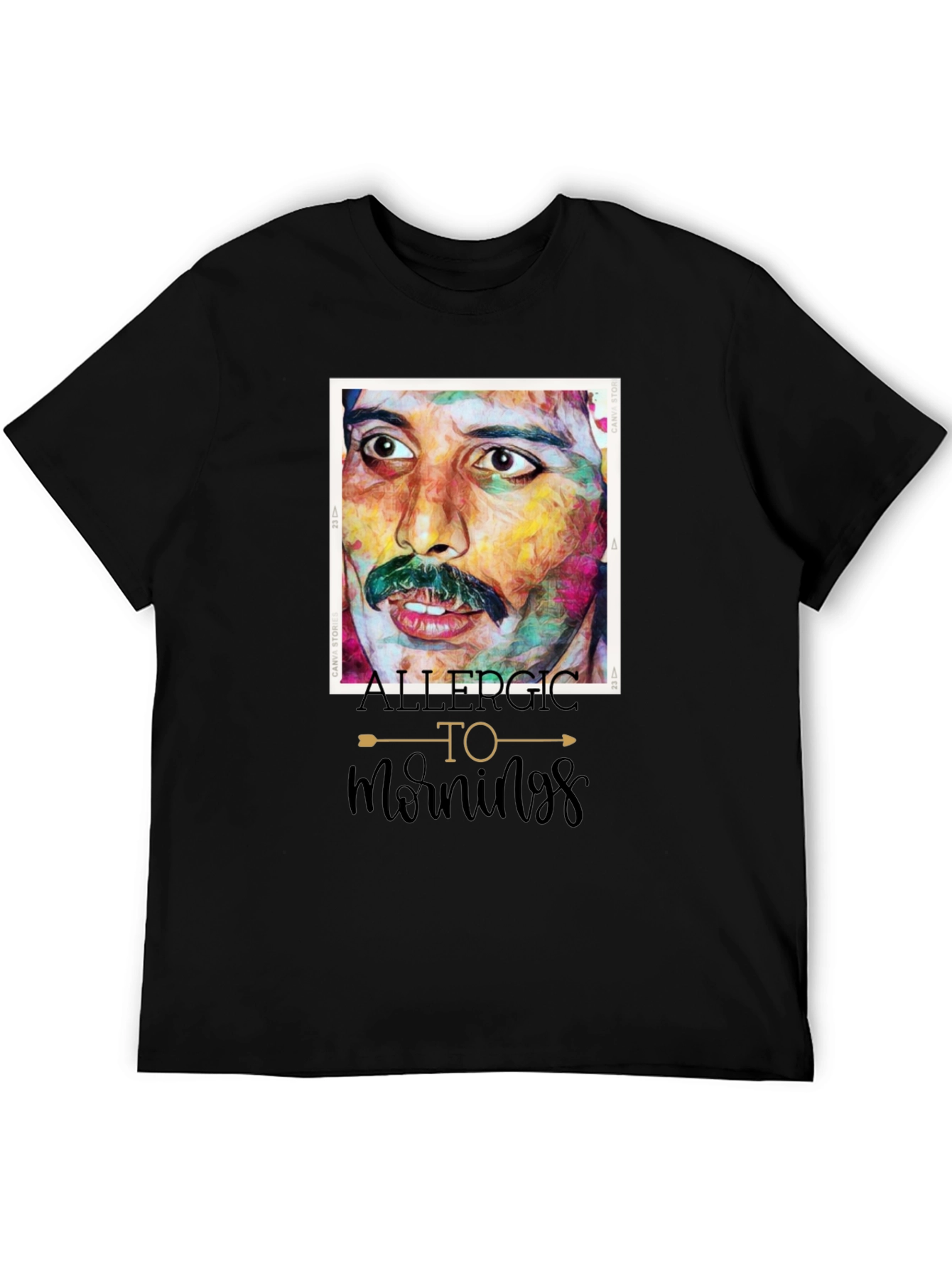 Allergic To Mornings Freddie Mercury T-Shirt