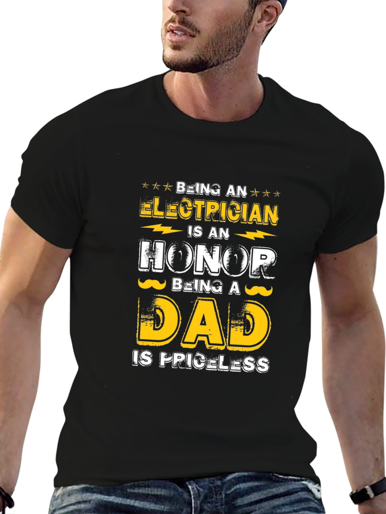 Electrician Dad T-Shirt - Honor & Priceless