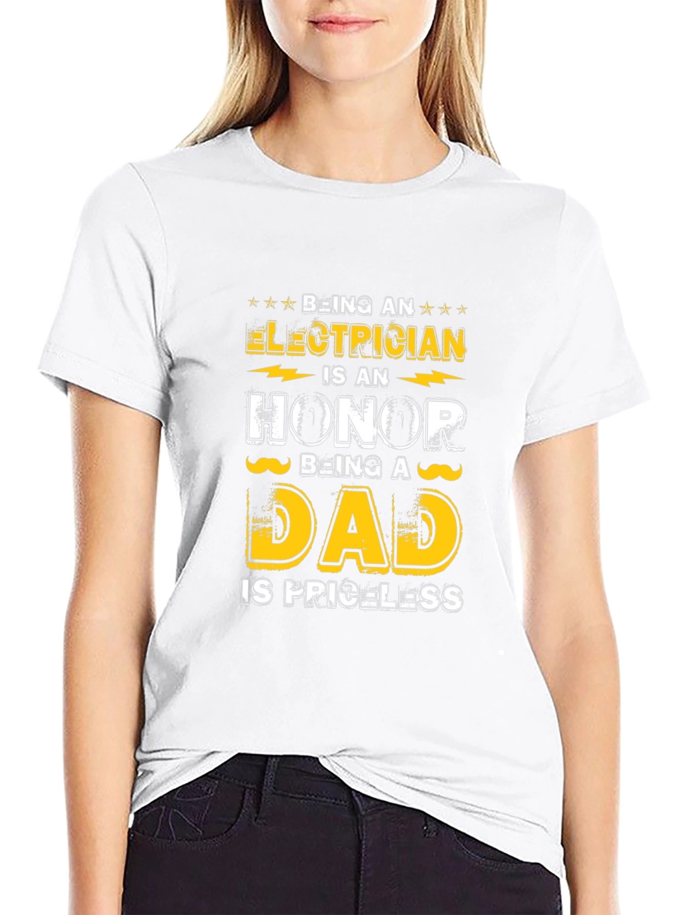 Electrician Dad T-Shirt - Honor & Priceless