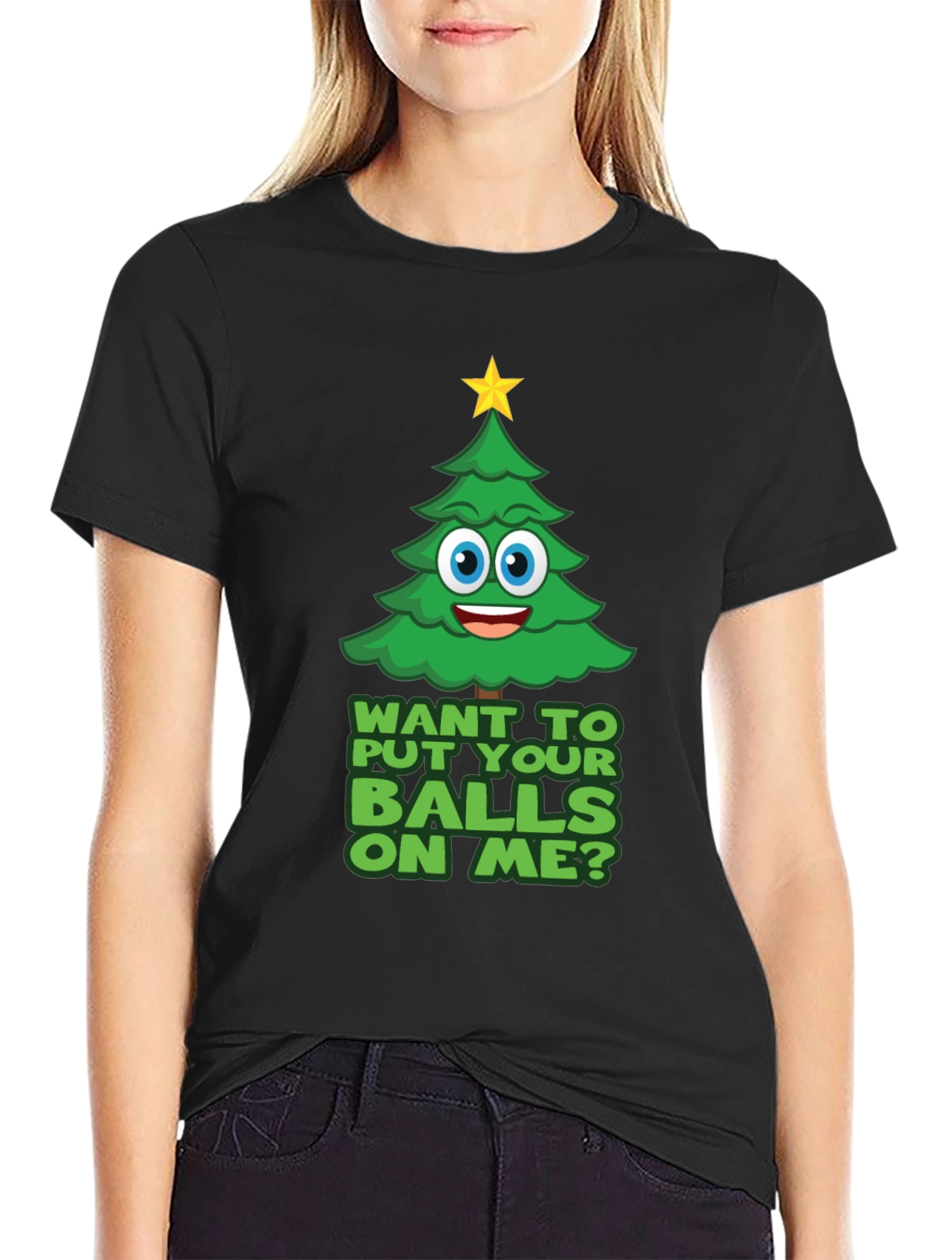 Funny Christmas Tree Graphic Tee