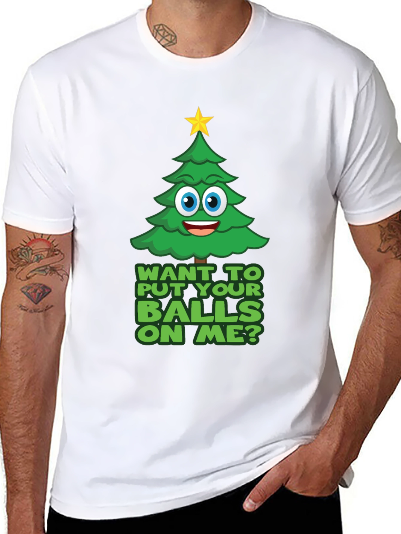 Funny Christmas Tree Graphic Tee
