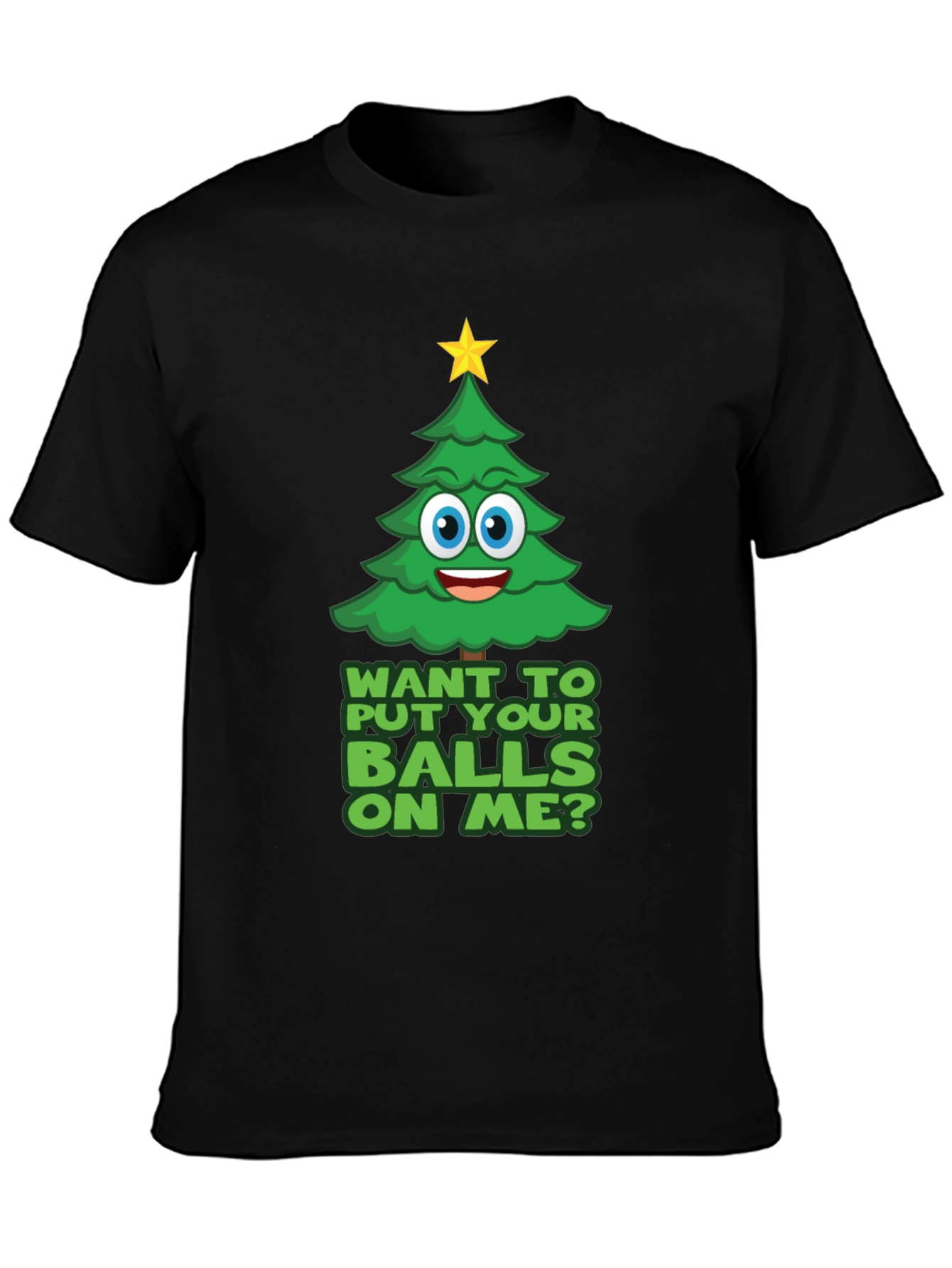 Funny Christmas Tree Graphic Tee