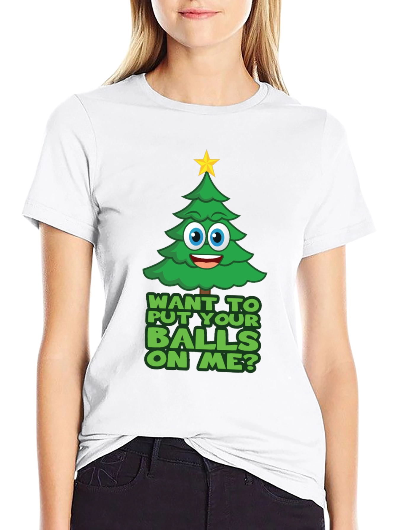 Funny Christmas Tree Graphic Tee