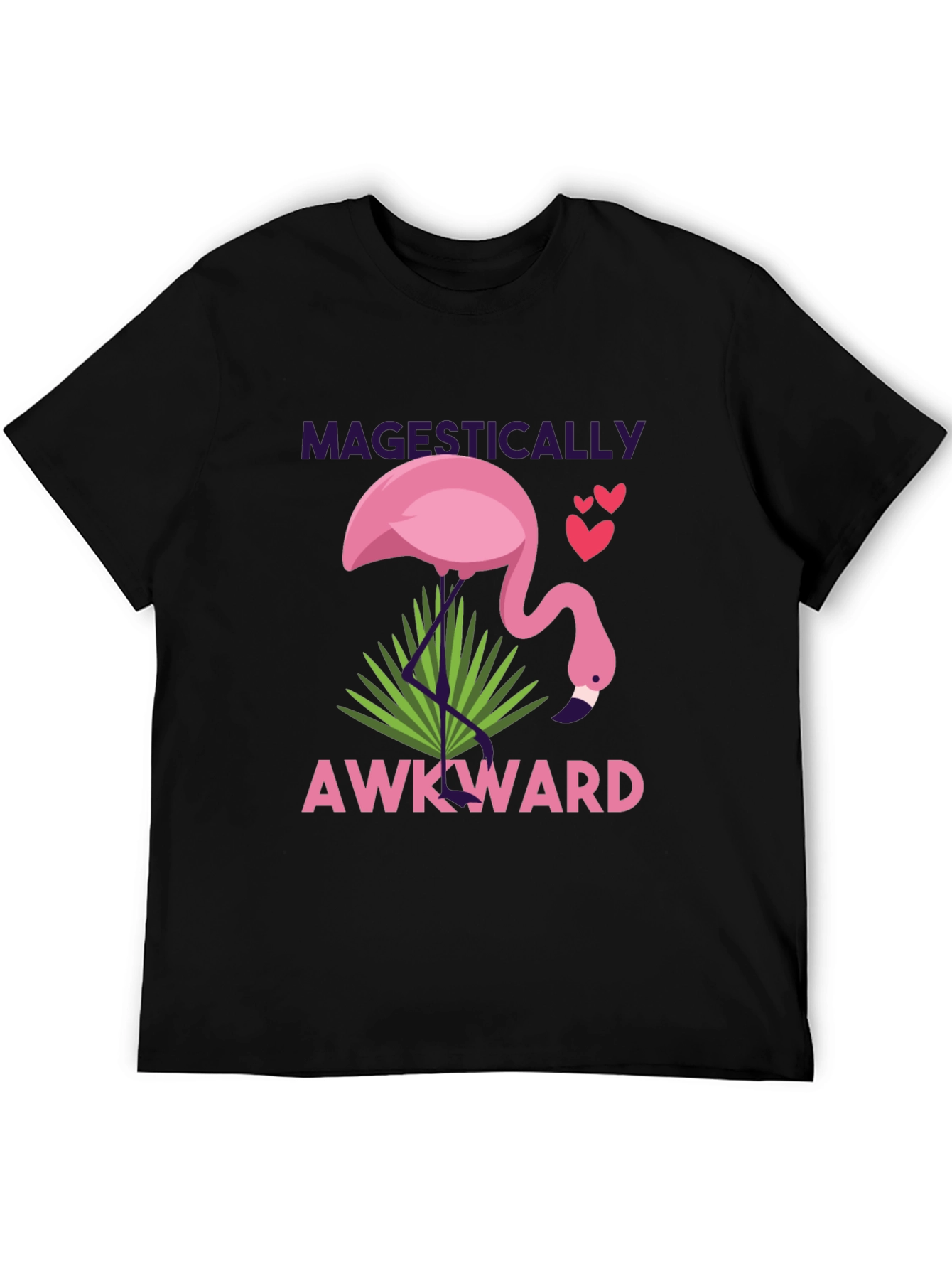 Magestically Awkward Flamingo Graphic Tee