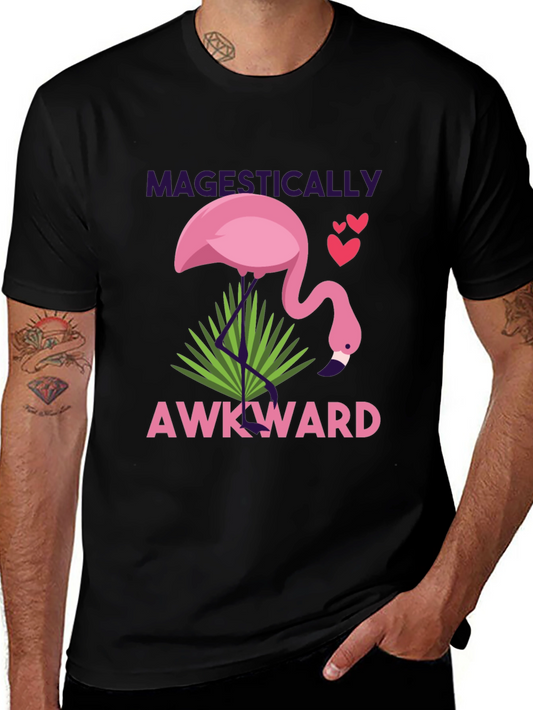 Magestically Awkward Flamingo Graphic Tee