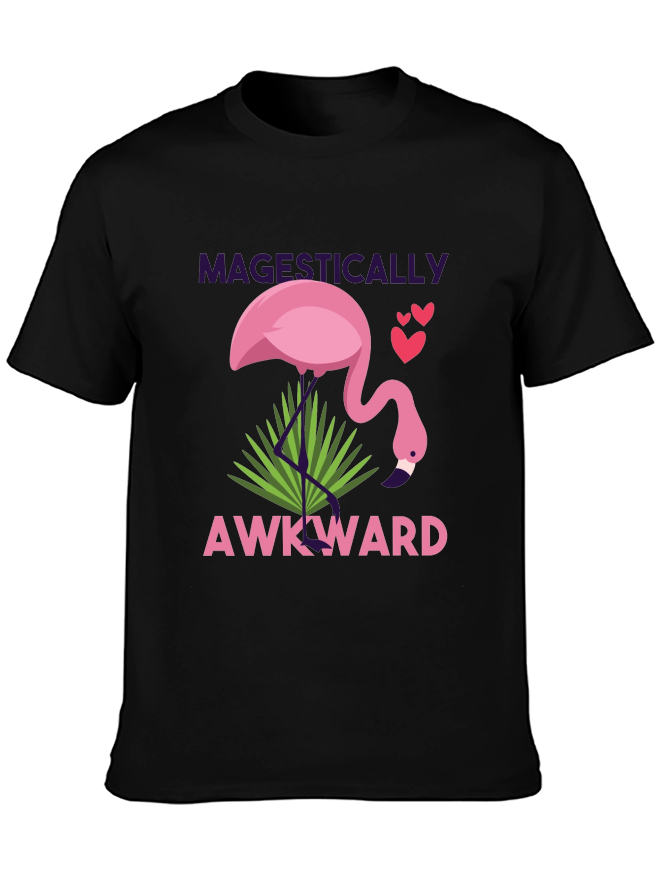 Magestically Awkward Flamingo Graphic Tee