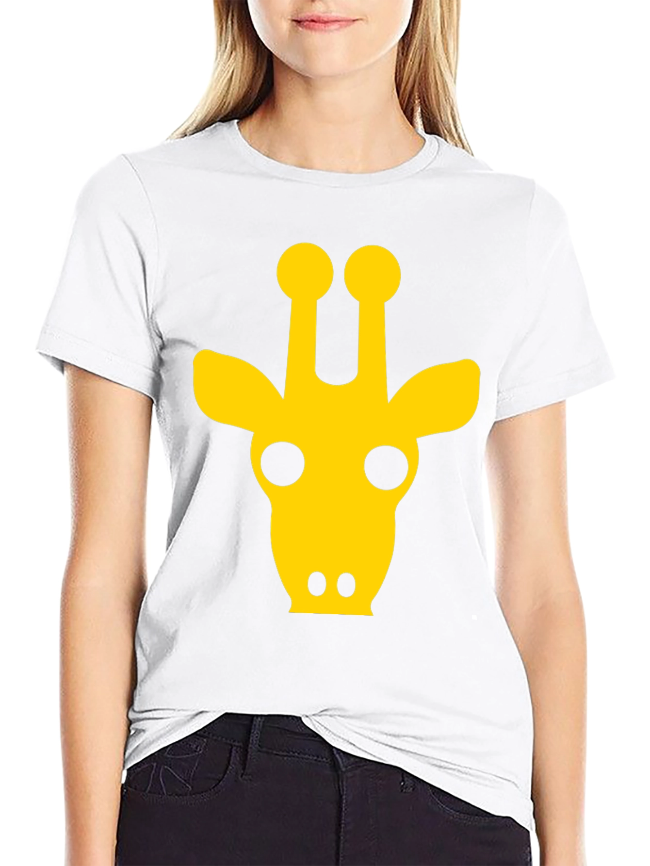 Giraffe Graphic Tee -  Black Unisex T-Shirt
