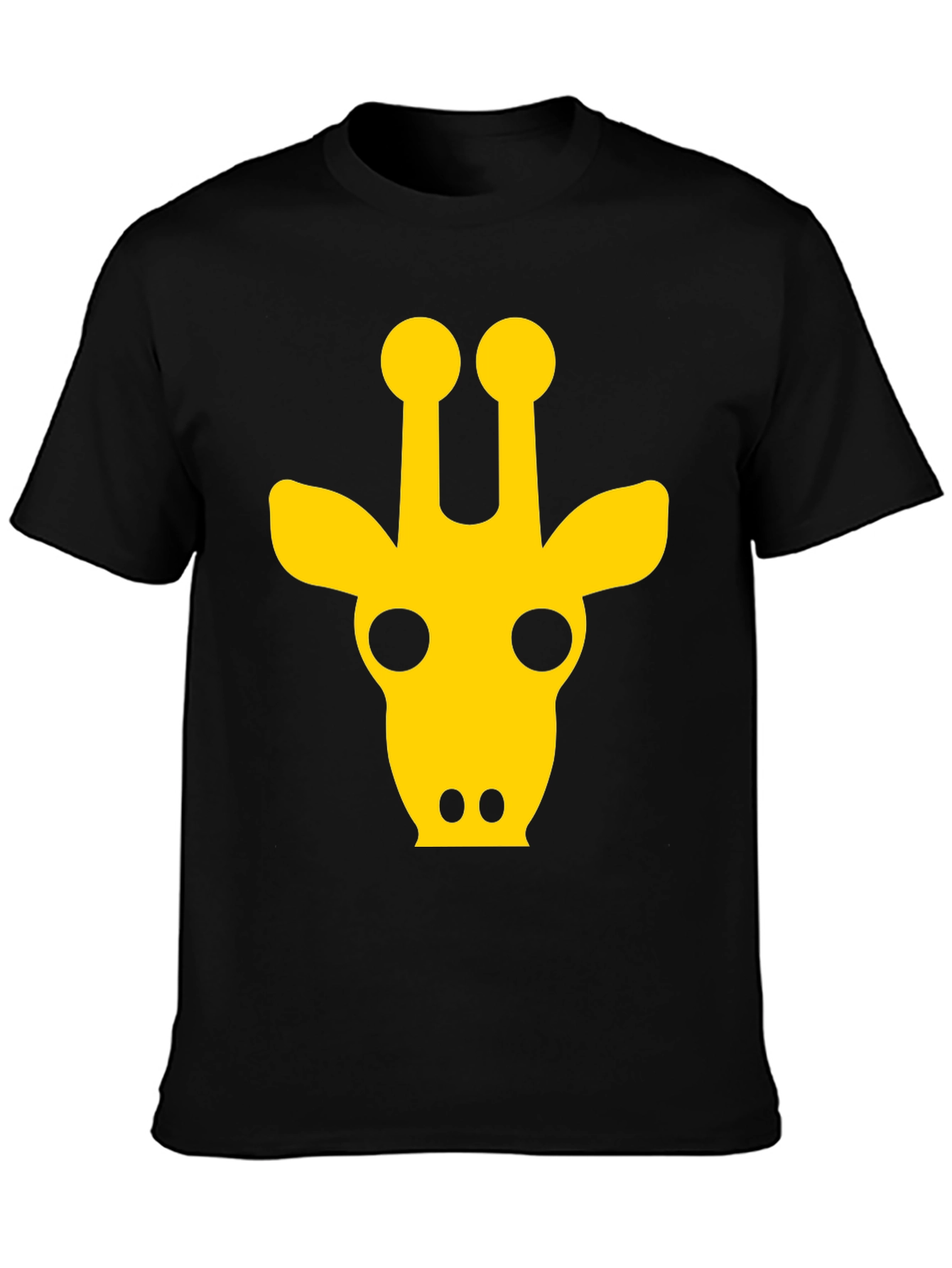 Giraffe Graphic Tee -  Black Unisex T-Shirt