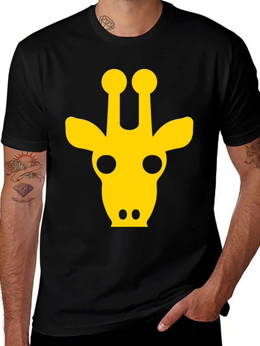 Giraffe Graphic Tee -  Black Unisex T-Shirt