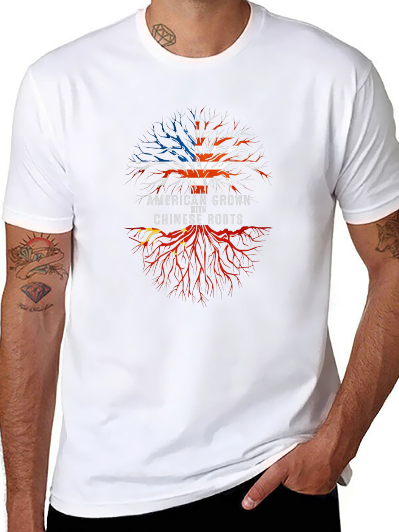 American Grown with Chinese Roots T-Shirt
