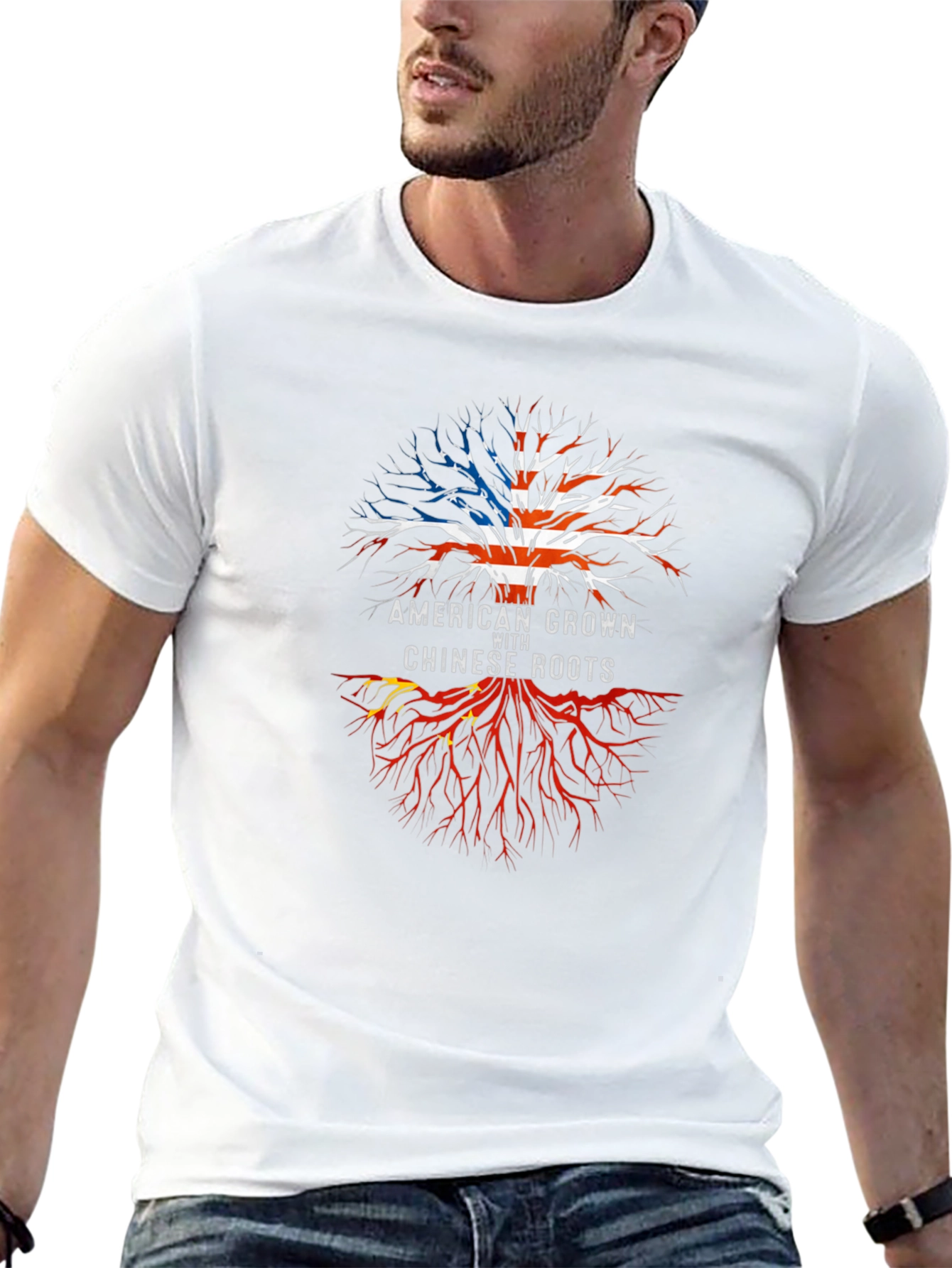 American Grown with Chinese Roots T-Shirt