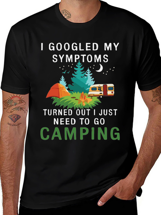 Camping Symptom T-Shirt - Googled Camping Fix