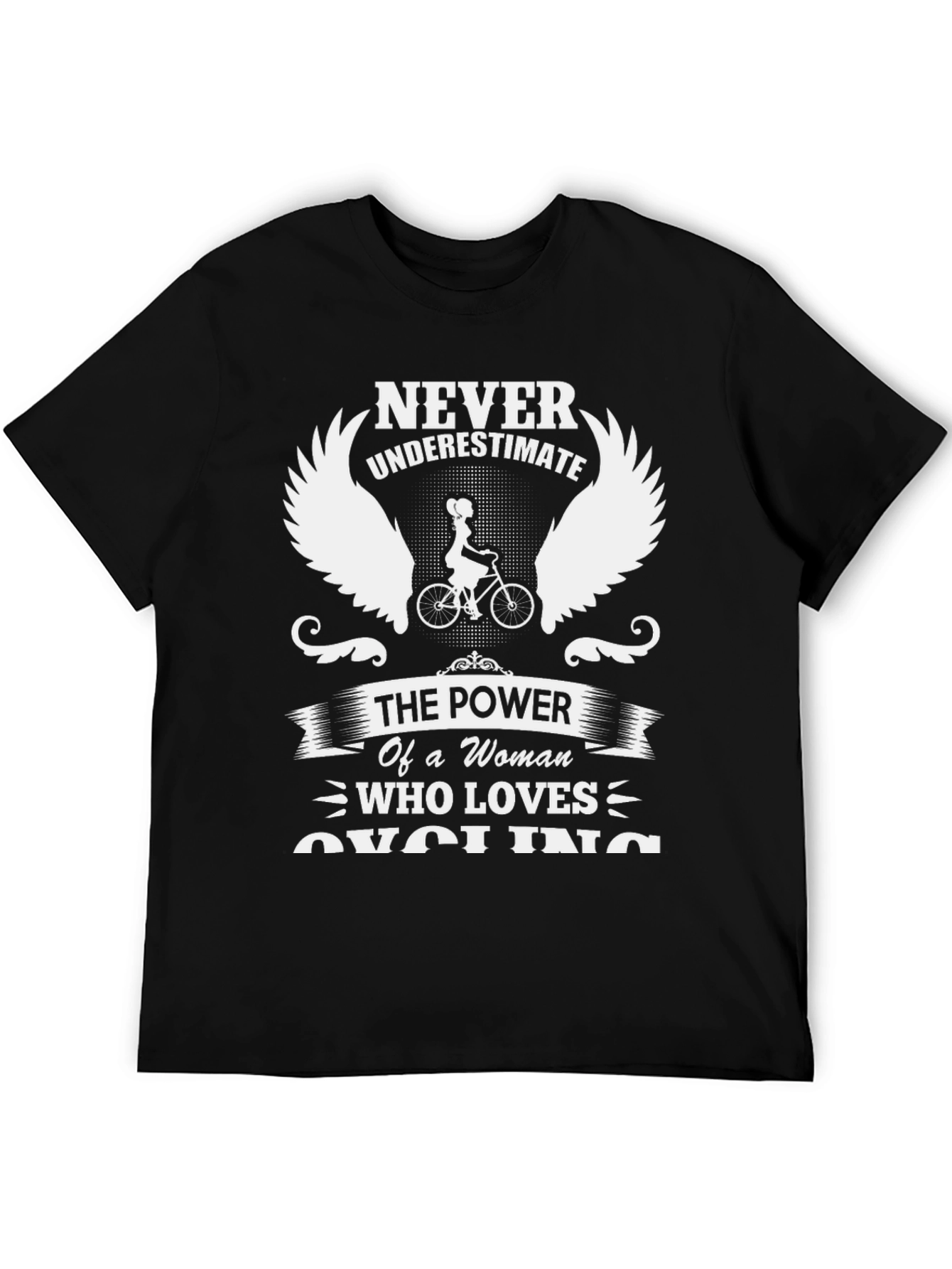 Cycling Womans Power Black T-Shirt