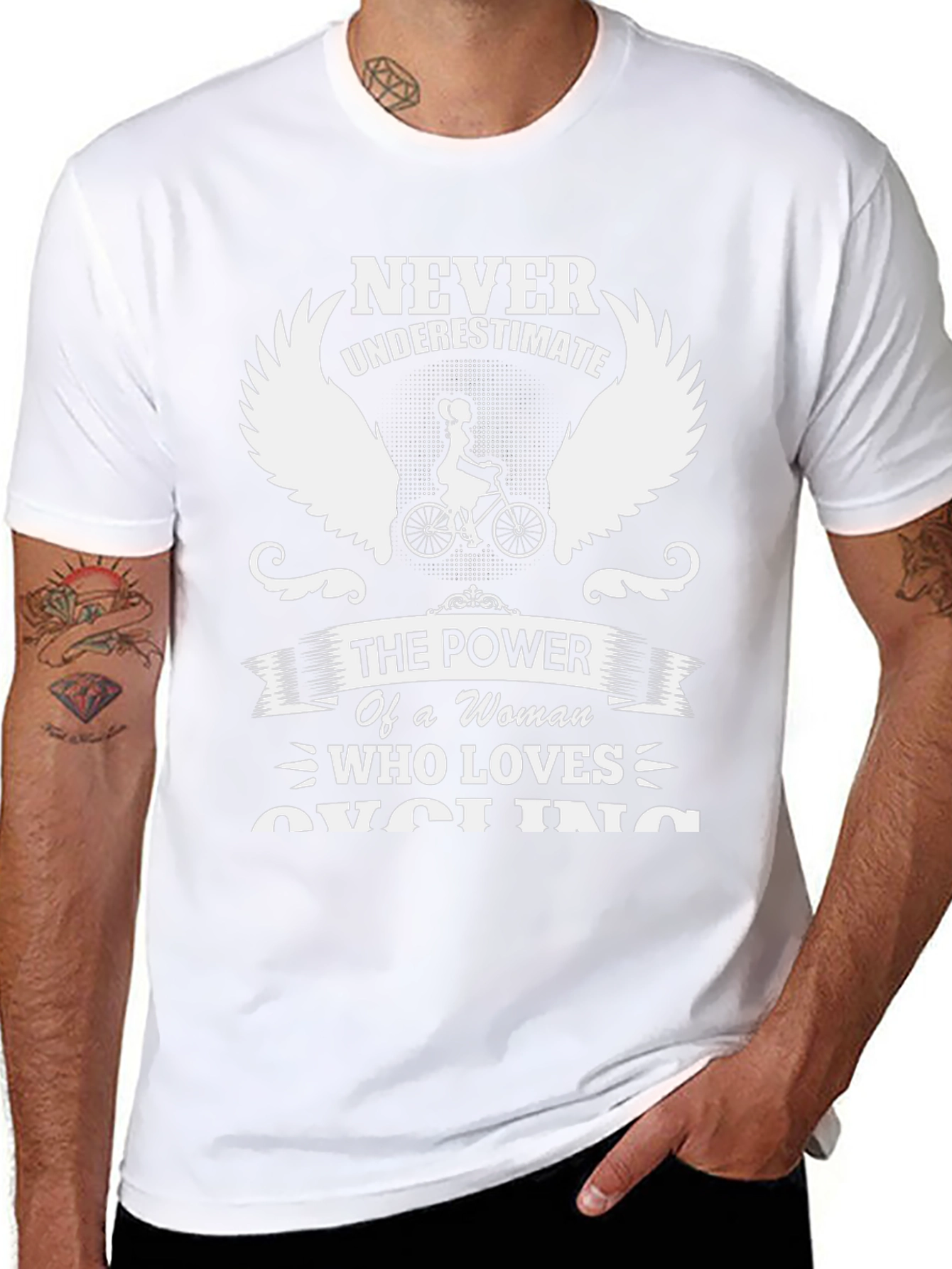 Cycling Womans Power Black T-Shirt