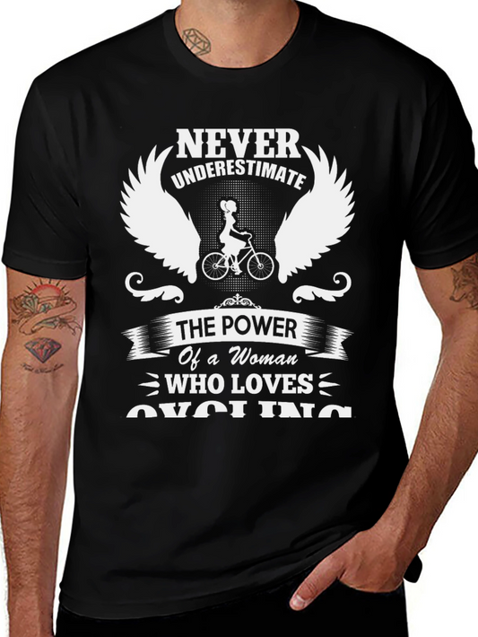 Cycling Womans Power Black T-Shirt
