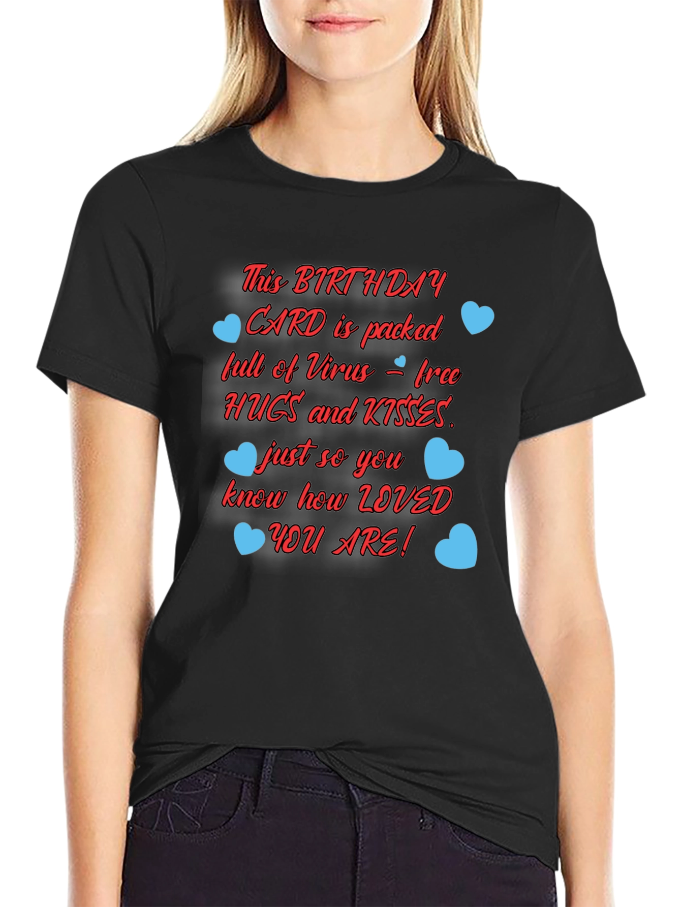 Birthday Card Hugs & Kisses Graphic T-Shirt