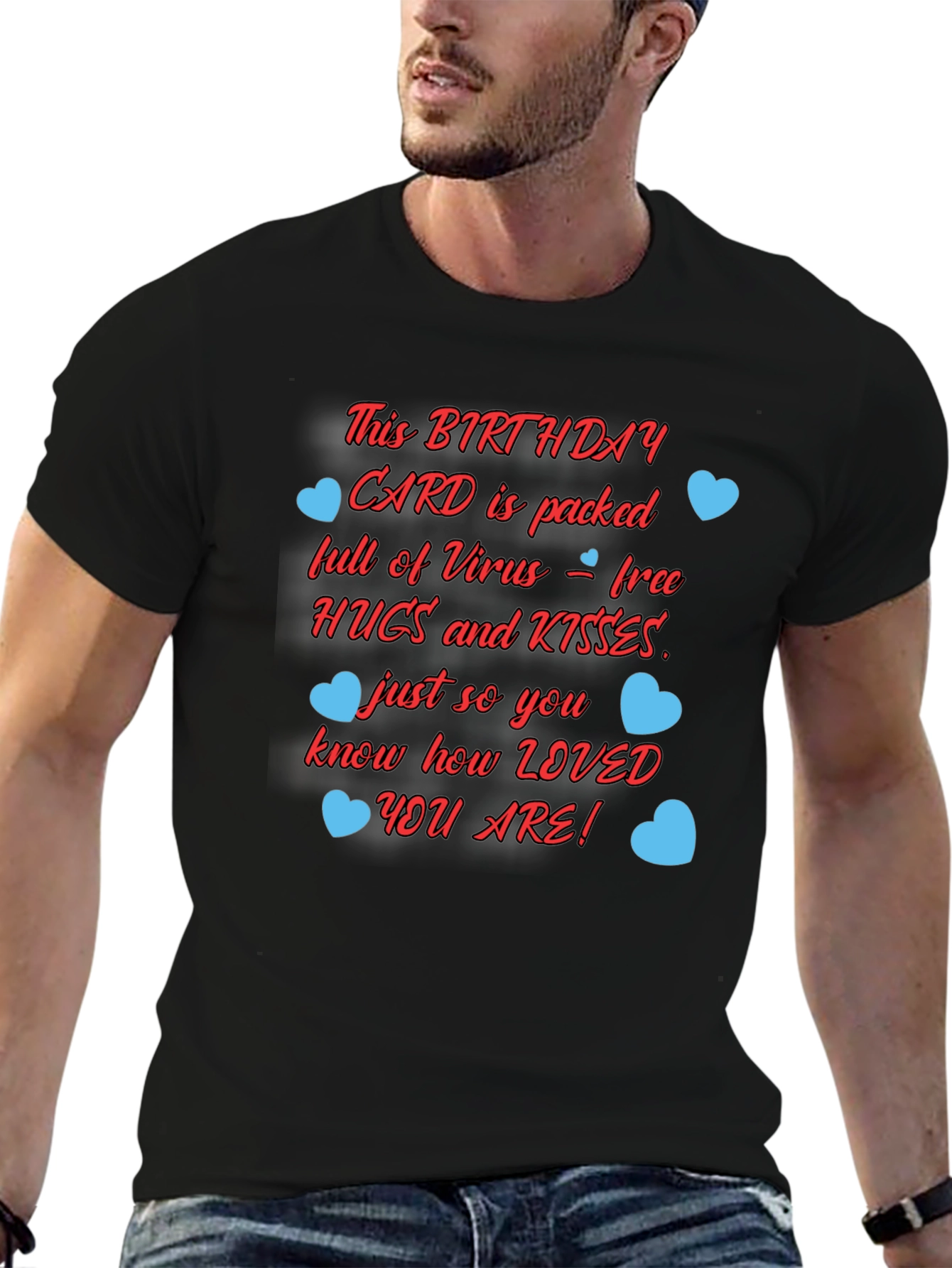 Birthday Card Hugs & Kisses Graphic T-Shirt